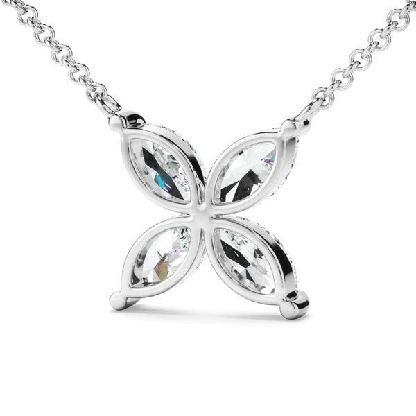 1ct Laboratory-Grown Diamond Flower Necklet