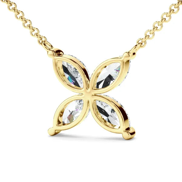 1ct Laboratory-Grown Diamond Flower Necklet
