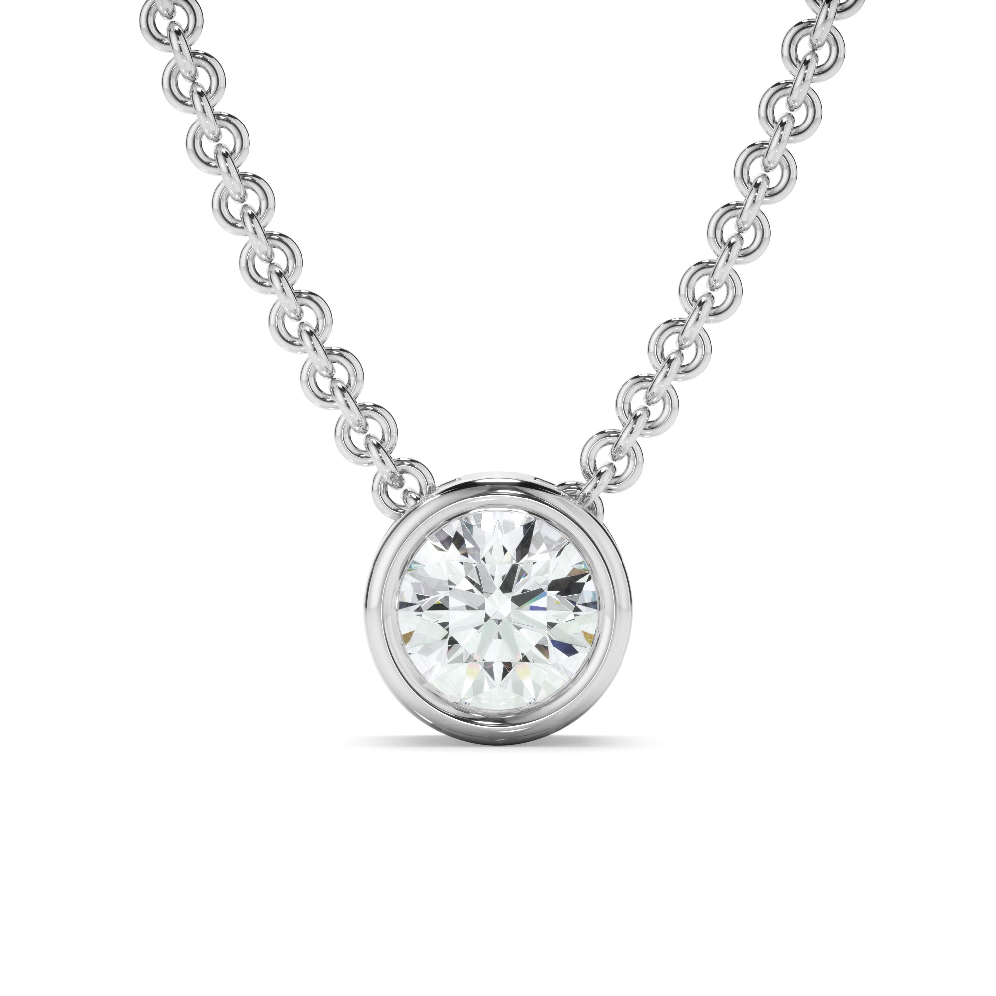 0.25ct Round Brilliant Cut Laboratory-Grown Diamond Solitaire Slider Pendant