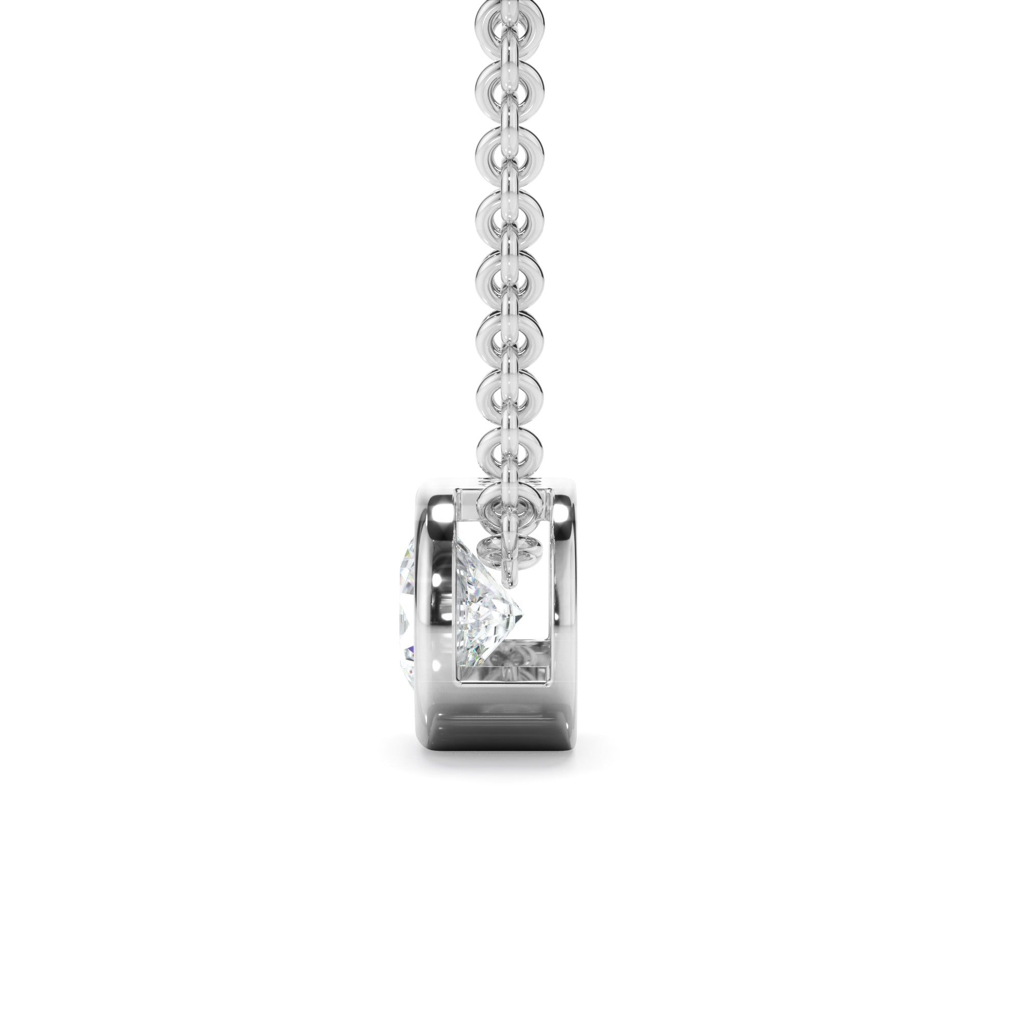 0.25ct Round Brilliant Cut Laboratory-Grown Diamond Solitaire Slider Pendant
