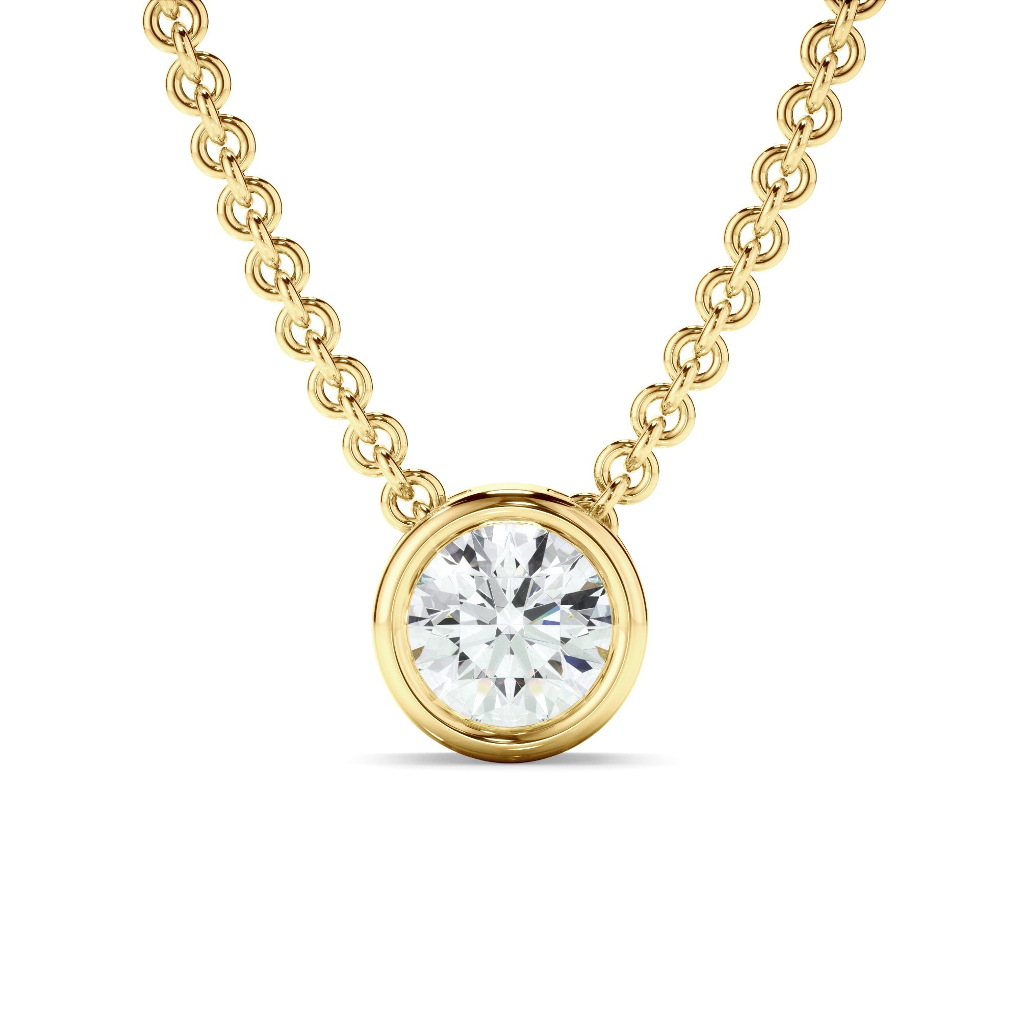 0.25ct Round Brilliant Cut Laboratory-Grown Diamond Solitaire Slider Pendant