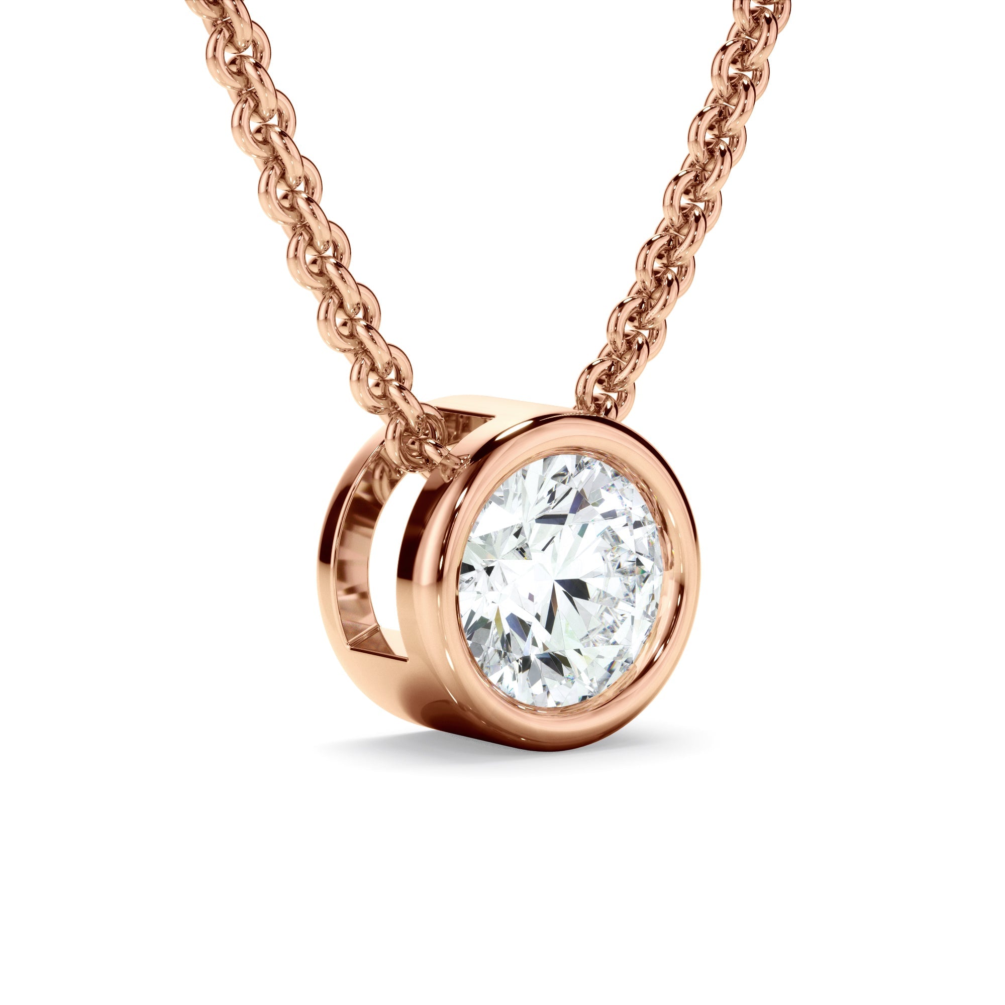 0.50ct Round Brilliant Cut Laboratory-Grown Diamond Solitaire Necklet