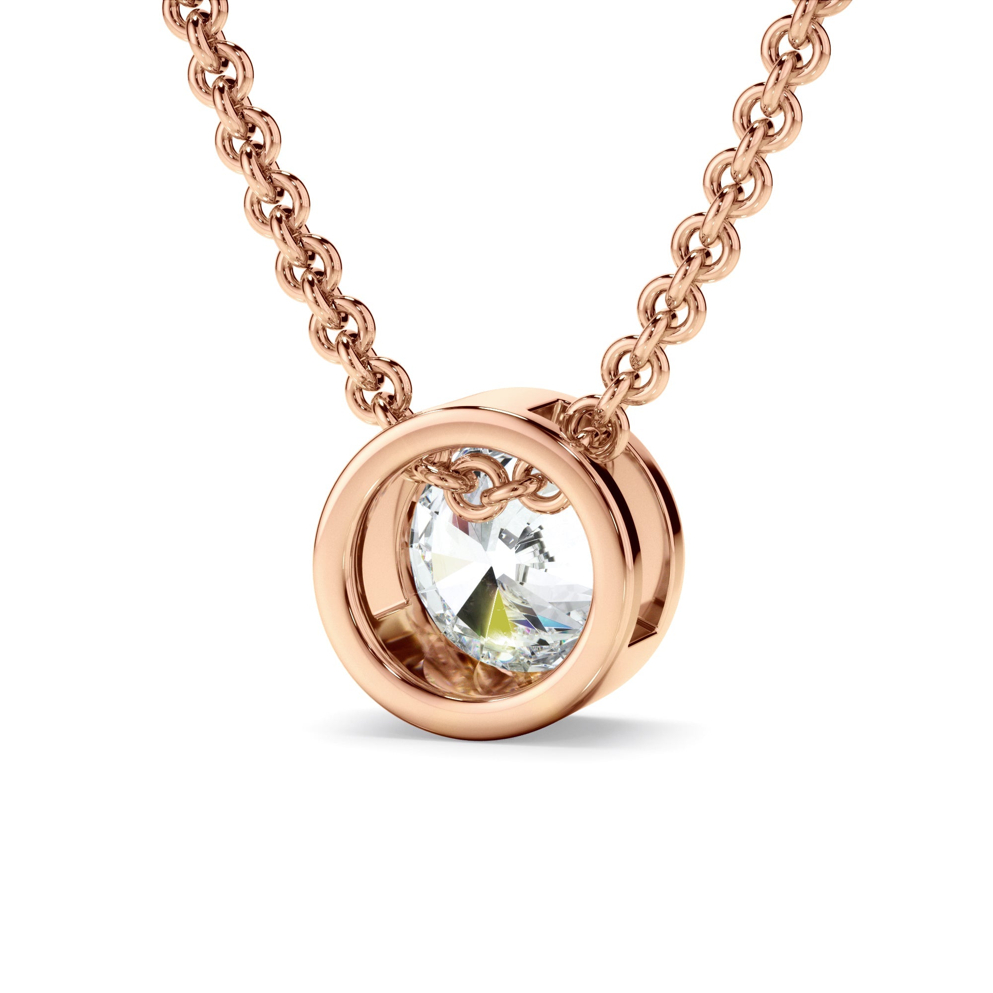 0.50ct Round Brilliant Cut Laboratory-Grown Diamond Solitaire Necklet