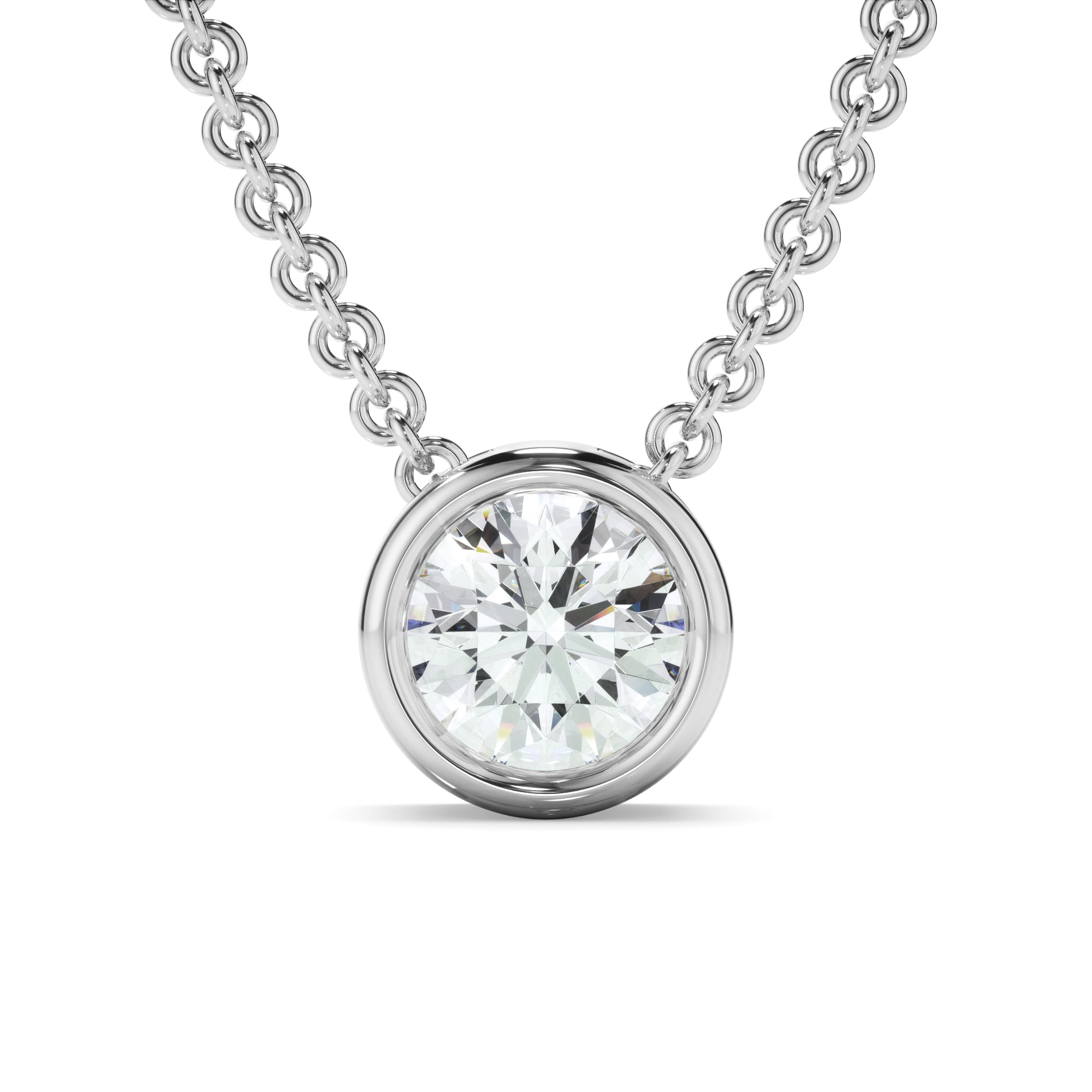 0.50ct Round Brilliant Cut Laboratory-Grown Diamond Solitaire Necklet