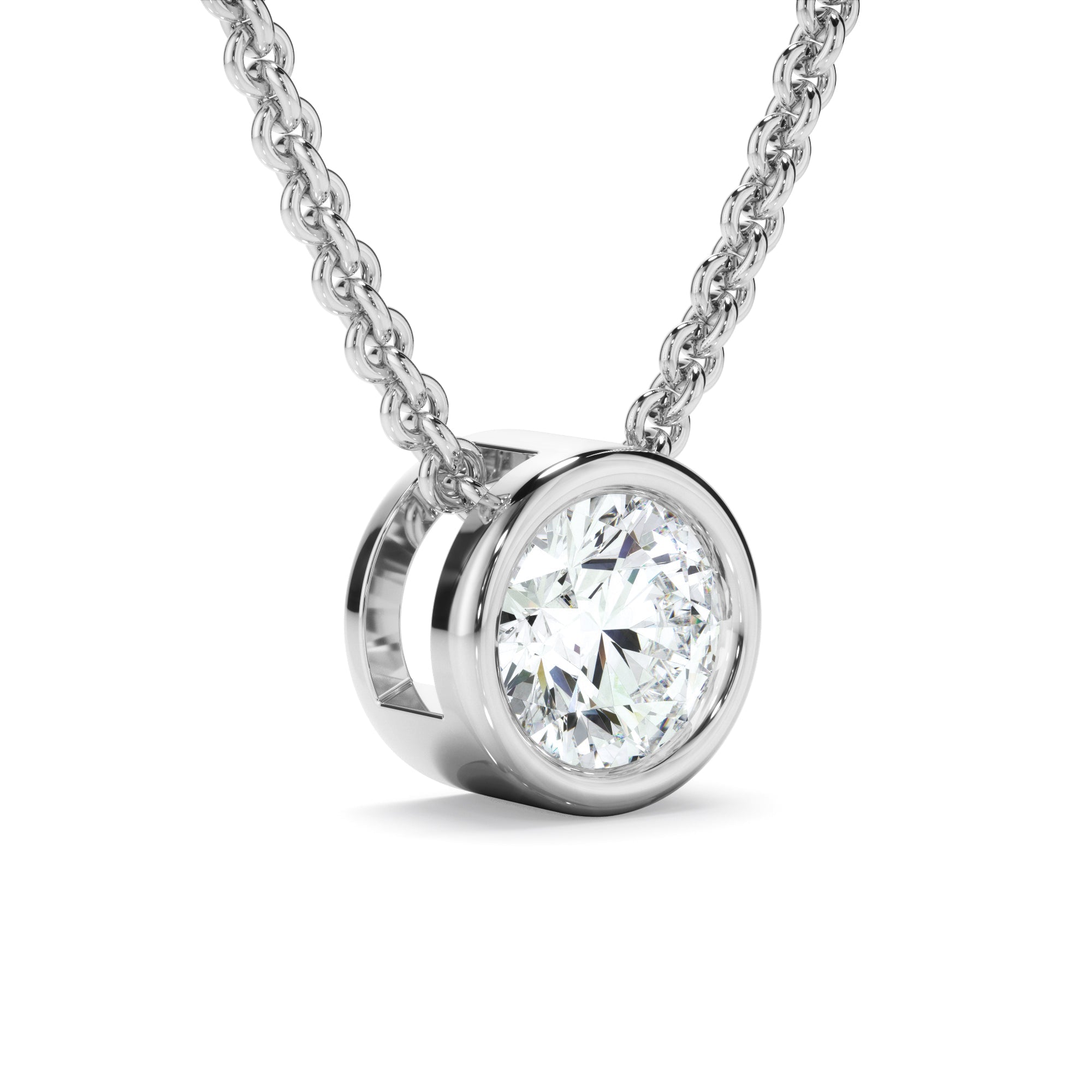 0.50ct Round Brilliant Cut Laboratory-Grown Diamond Solitaire Necklet
