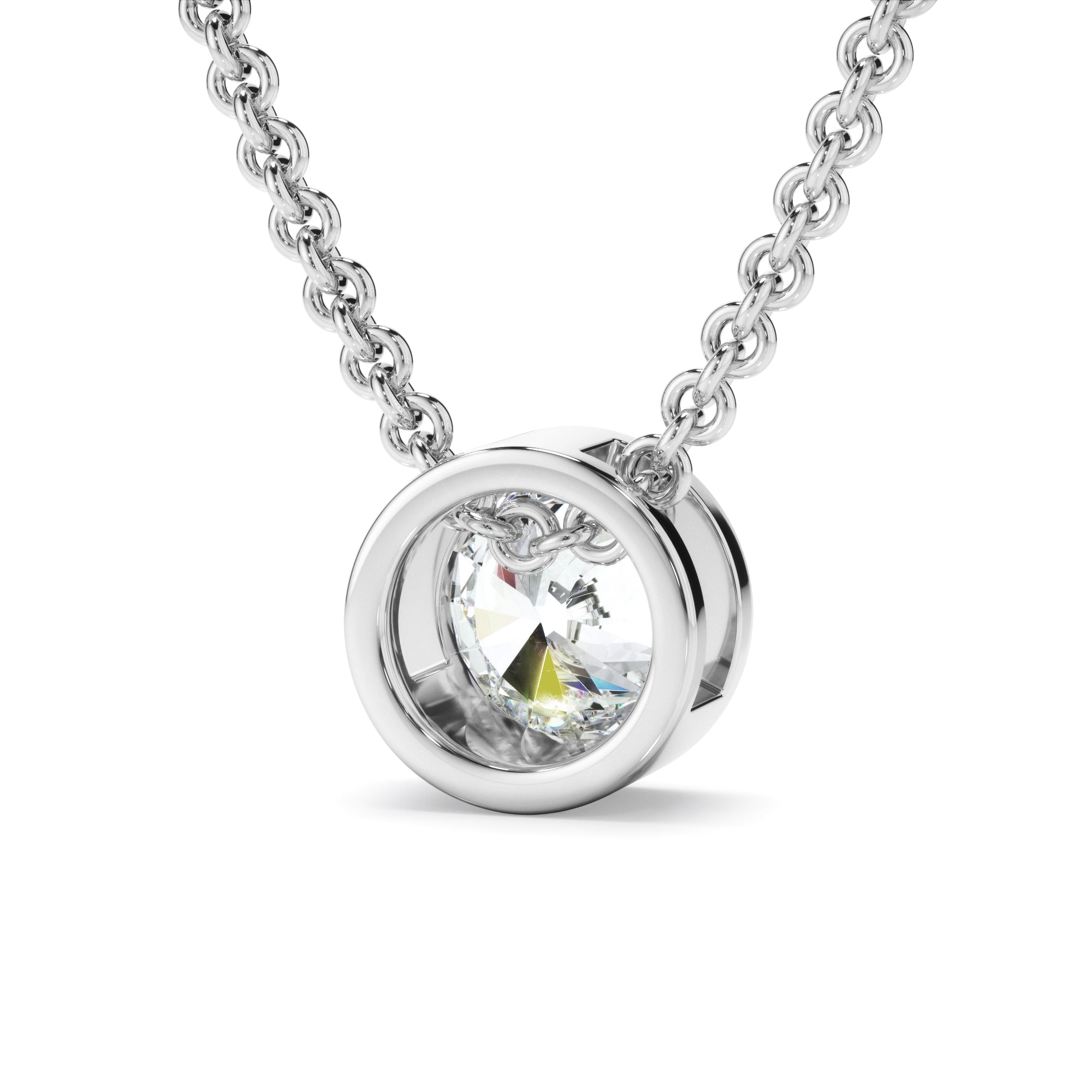 0.50ct Round Brilliant Cut Laboratory-Grown Diamond Solitaire Necklet