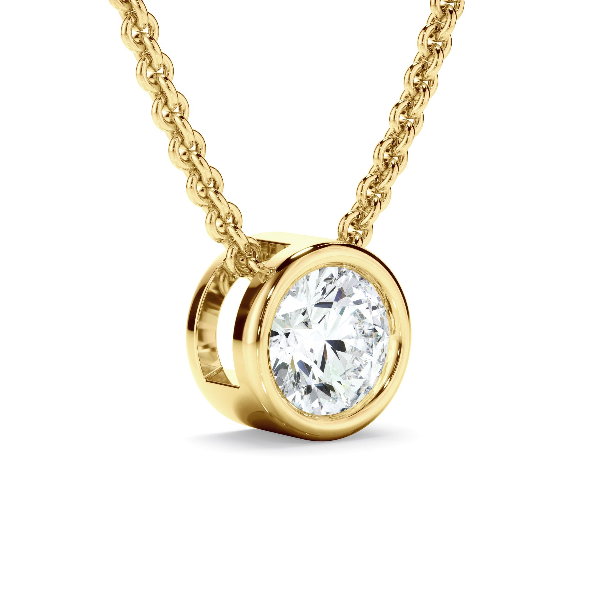 0.50ct Round Brilliant Cut Laboratory-Grown Diamond Solitaire Necklet