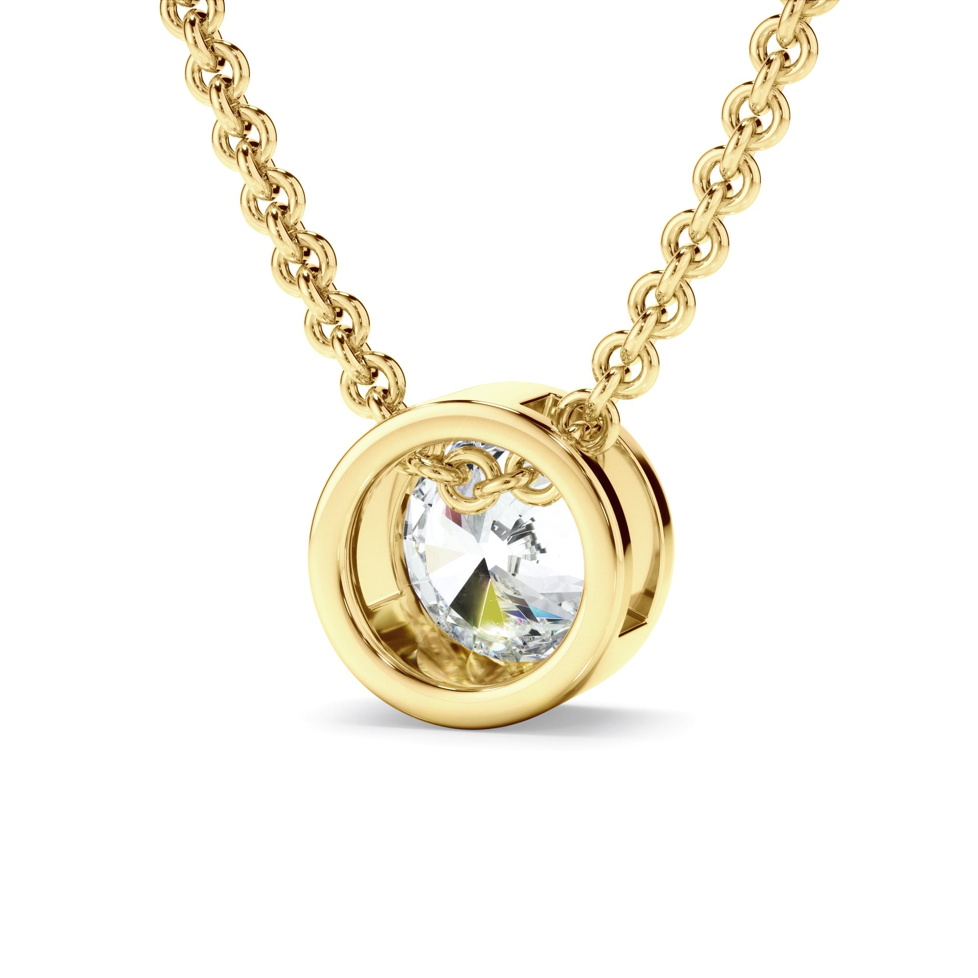 0.50ct Round Brilliant Cut Laboratory-Grown Diamond Solitaire Necklet