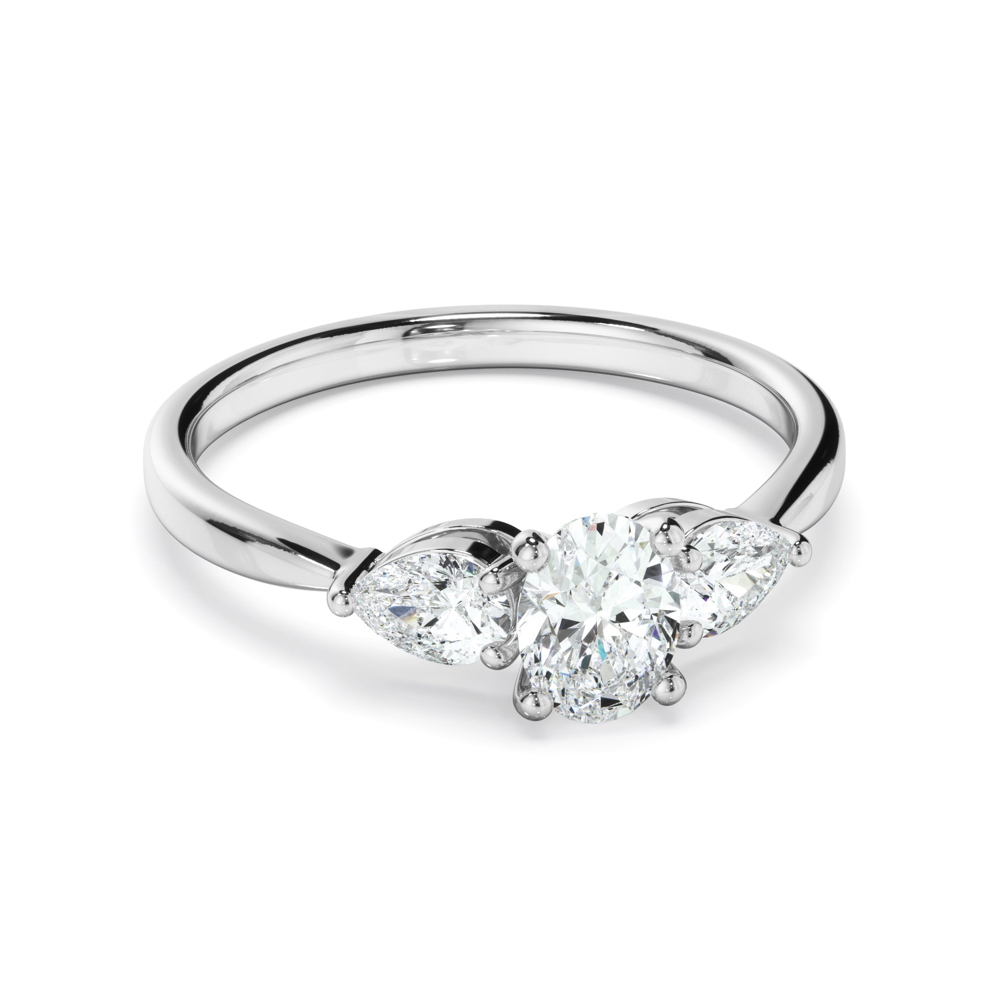 0.85ct Oval Cut Laboratory-Grown Diamond Ring