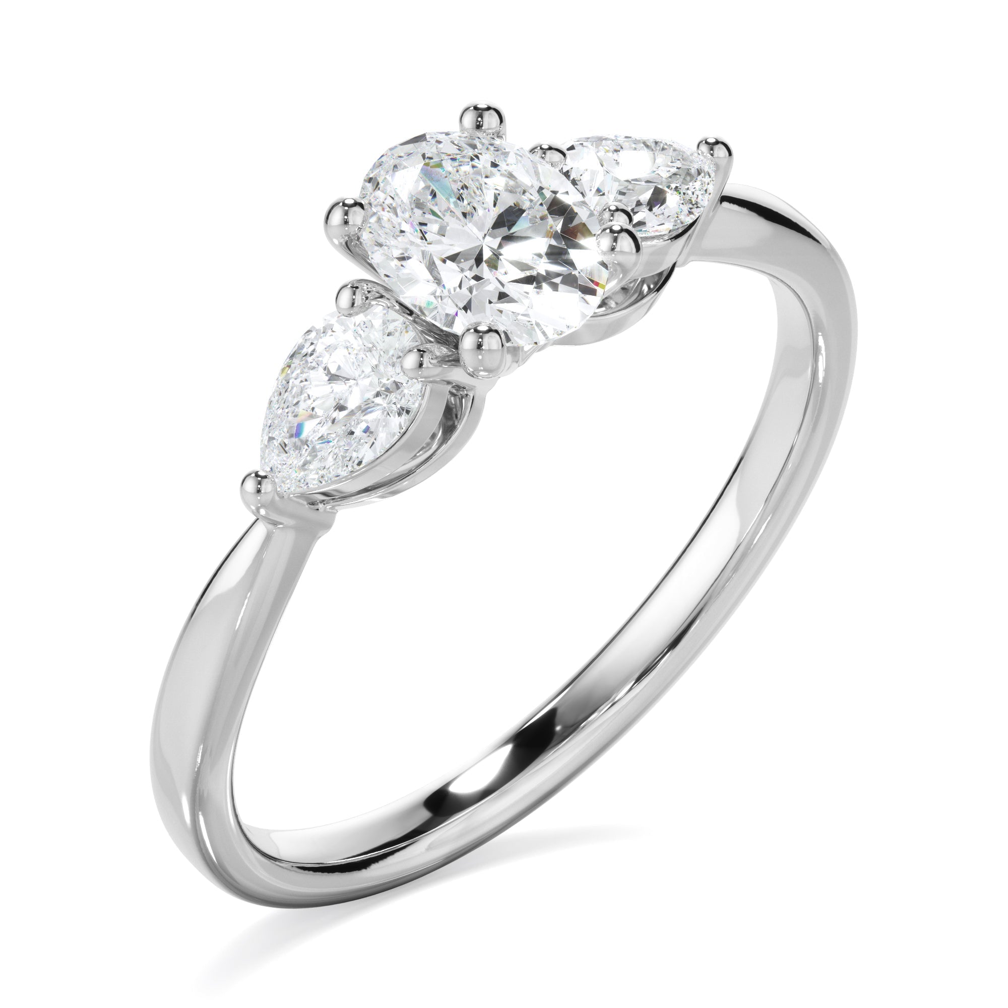 0.85ct Oval Cut Laboratory-Grown Diamond Ring