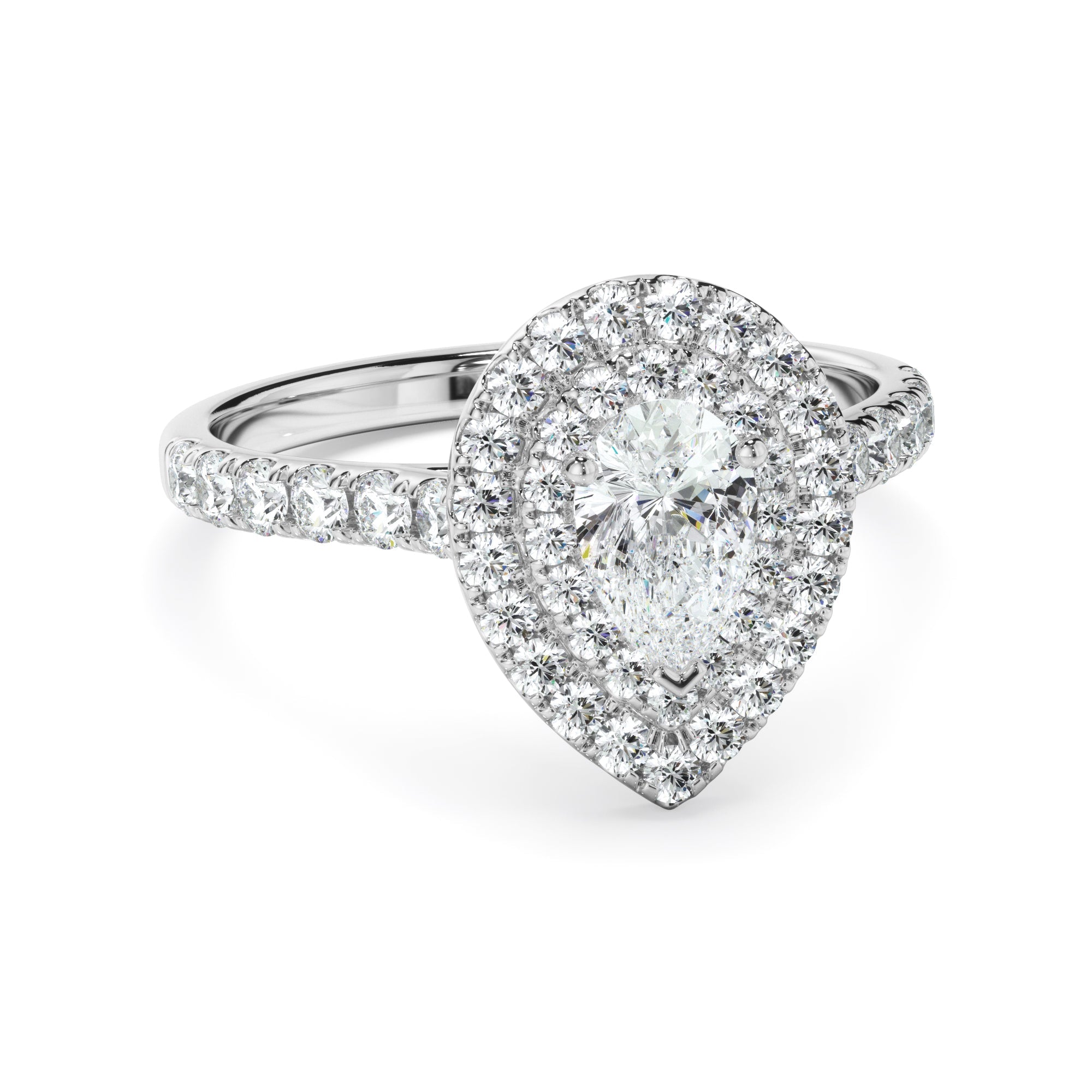1ct Pear Cut Laboratory-Grown Diamond Ring