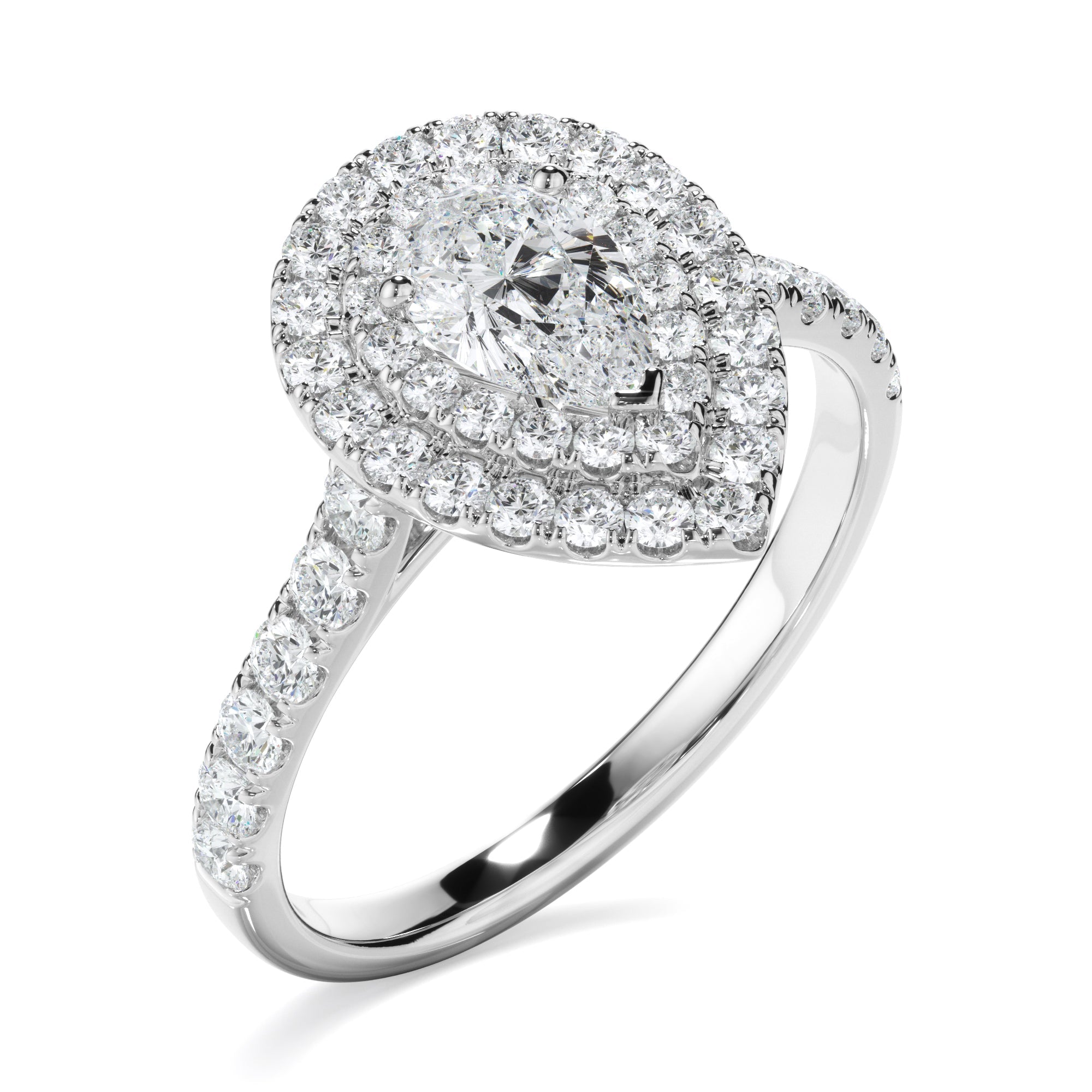 1ct Pear Cut Laboratory-Grown Diamond Ring