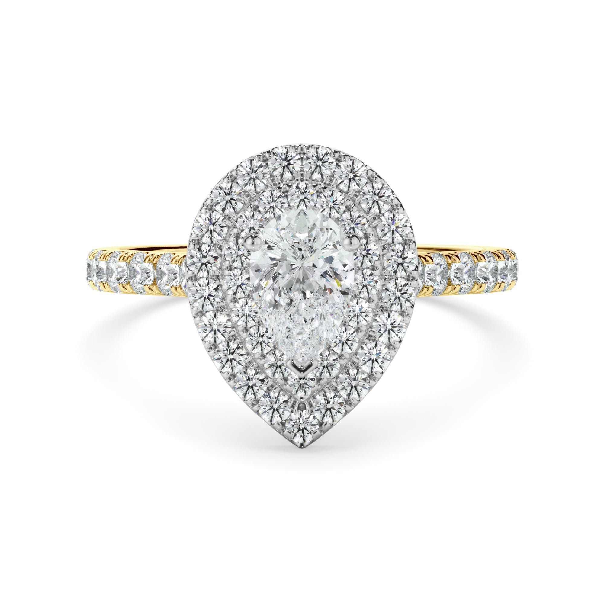 1ct Pear Cut Laboratory-Grown Diamond Ring