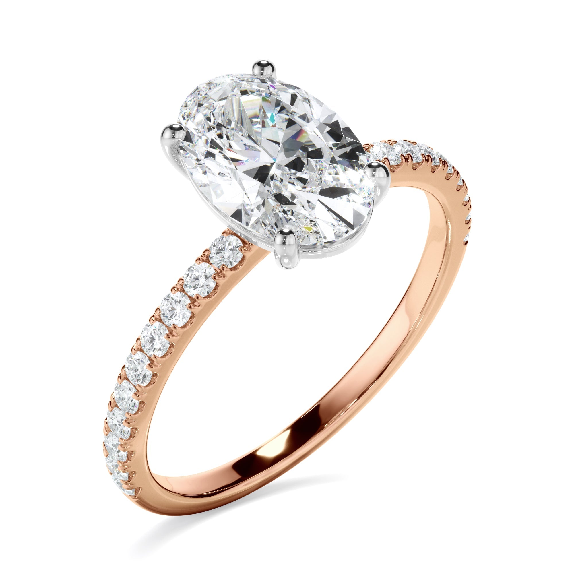 1.70ct Oval Cut Laboratory-Grown Diamond Ring