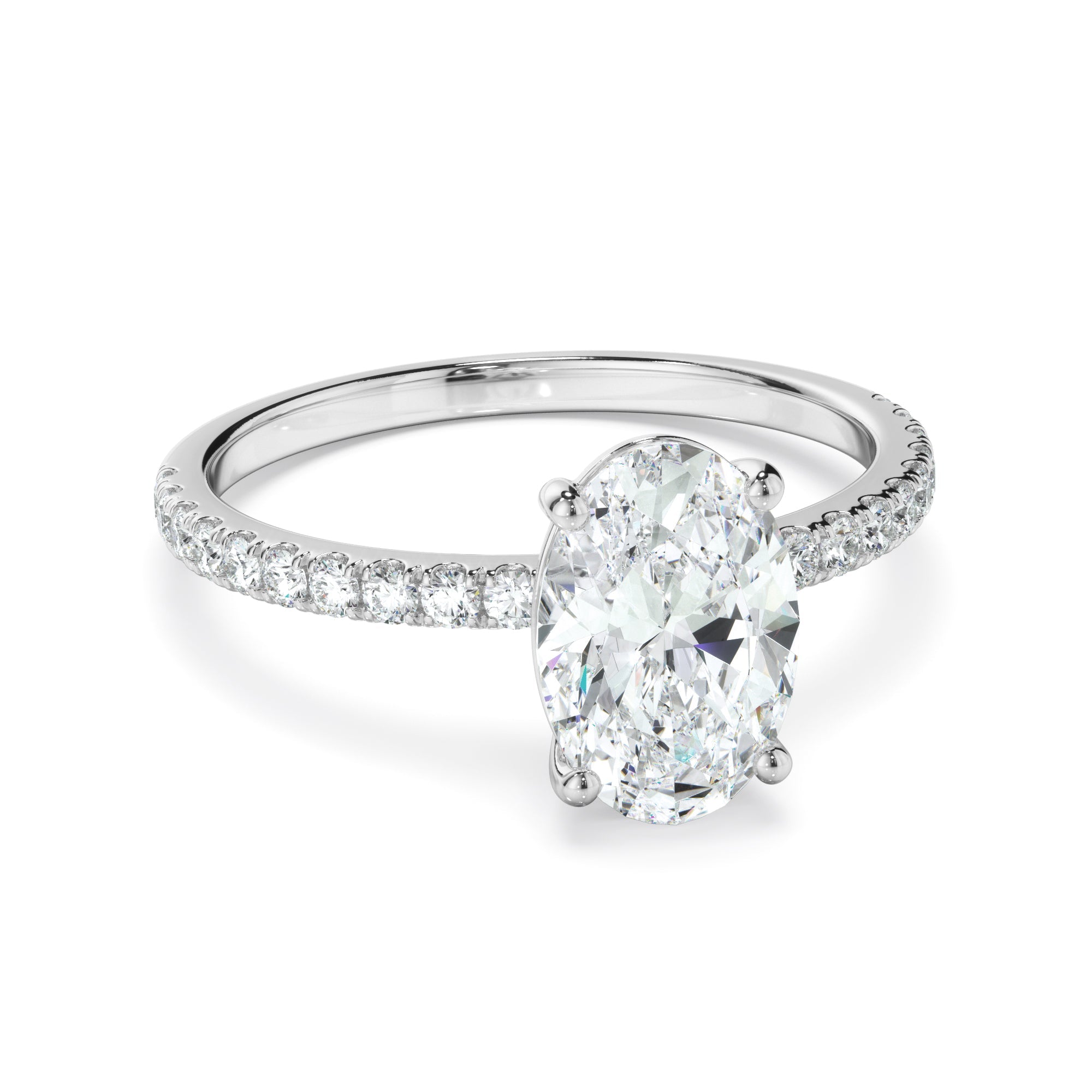 1.70ct Oval Cut Laboratory-Grown Diamond Ring