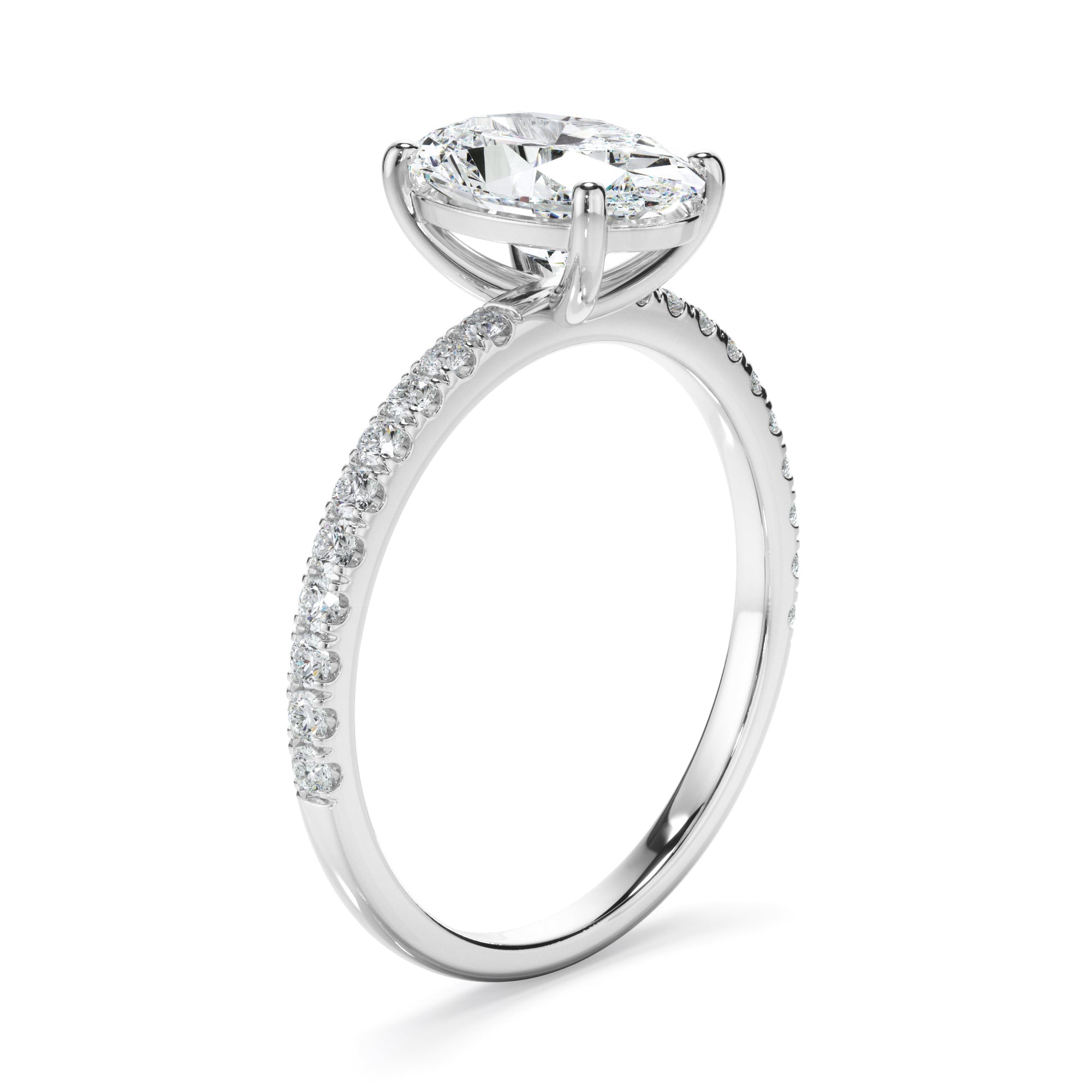 1.70ct Oval Cut Laboratory-Grown Diamond Ring