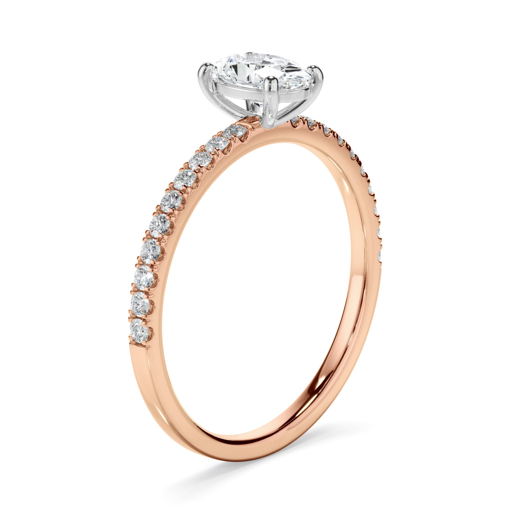 0.70ct Oval Cut Laboratory-Grown Diamond Ring