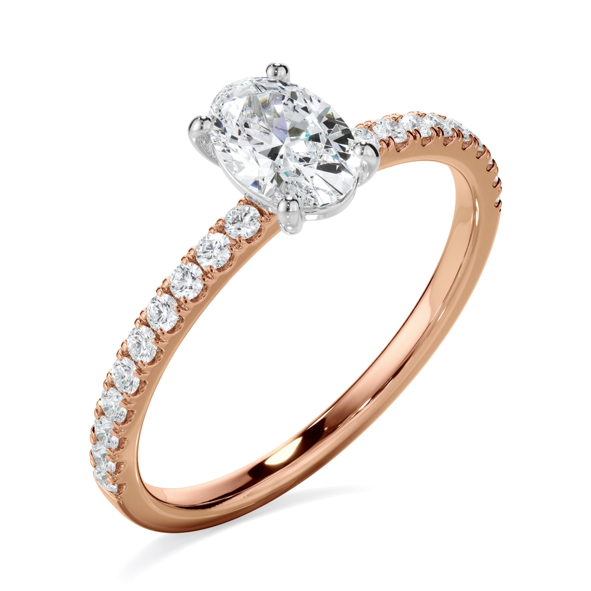 0.70ct Oval Cut Laboratory-Grown Diamond Ring