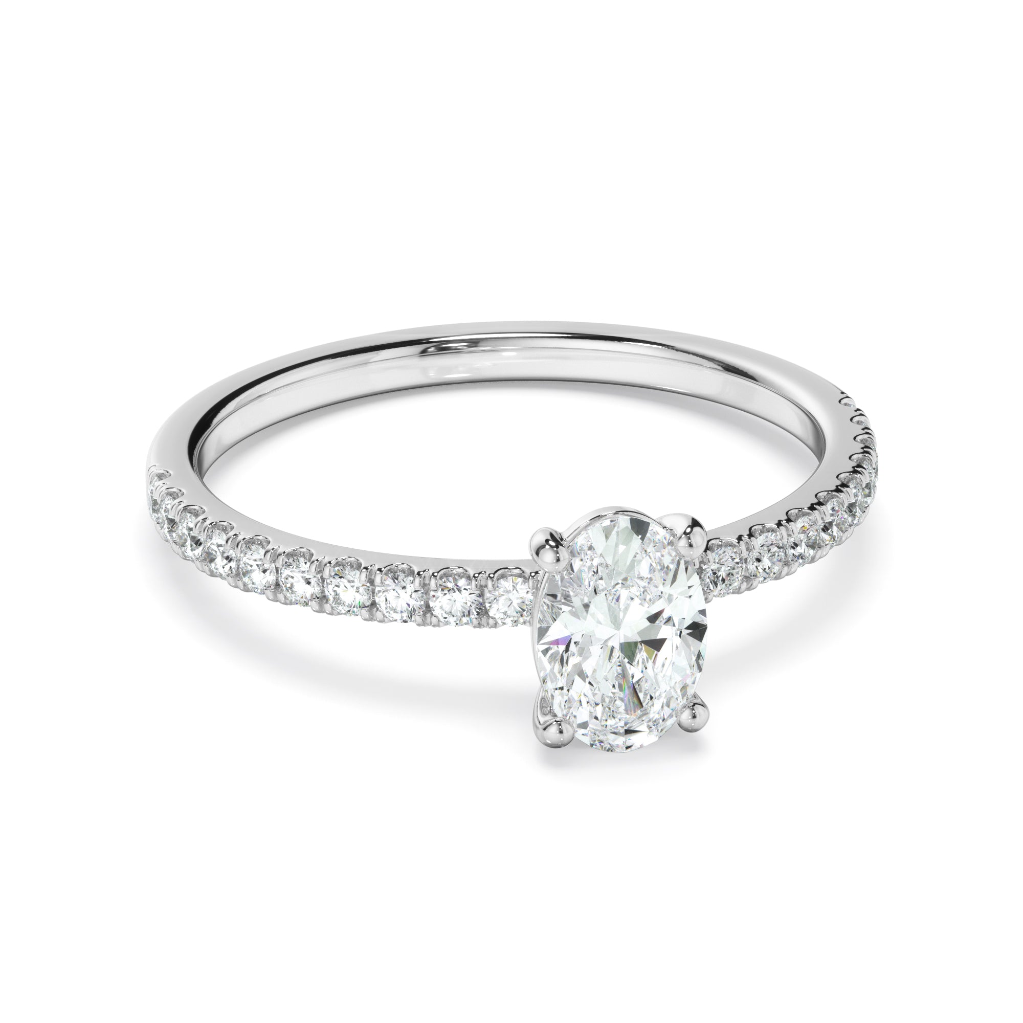 0.70ct Oval Cut Laboratory-Grown Diamond Ring