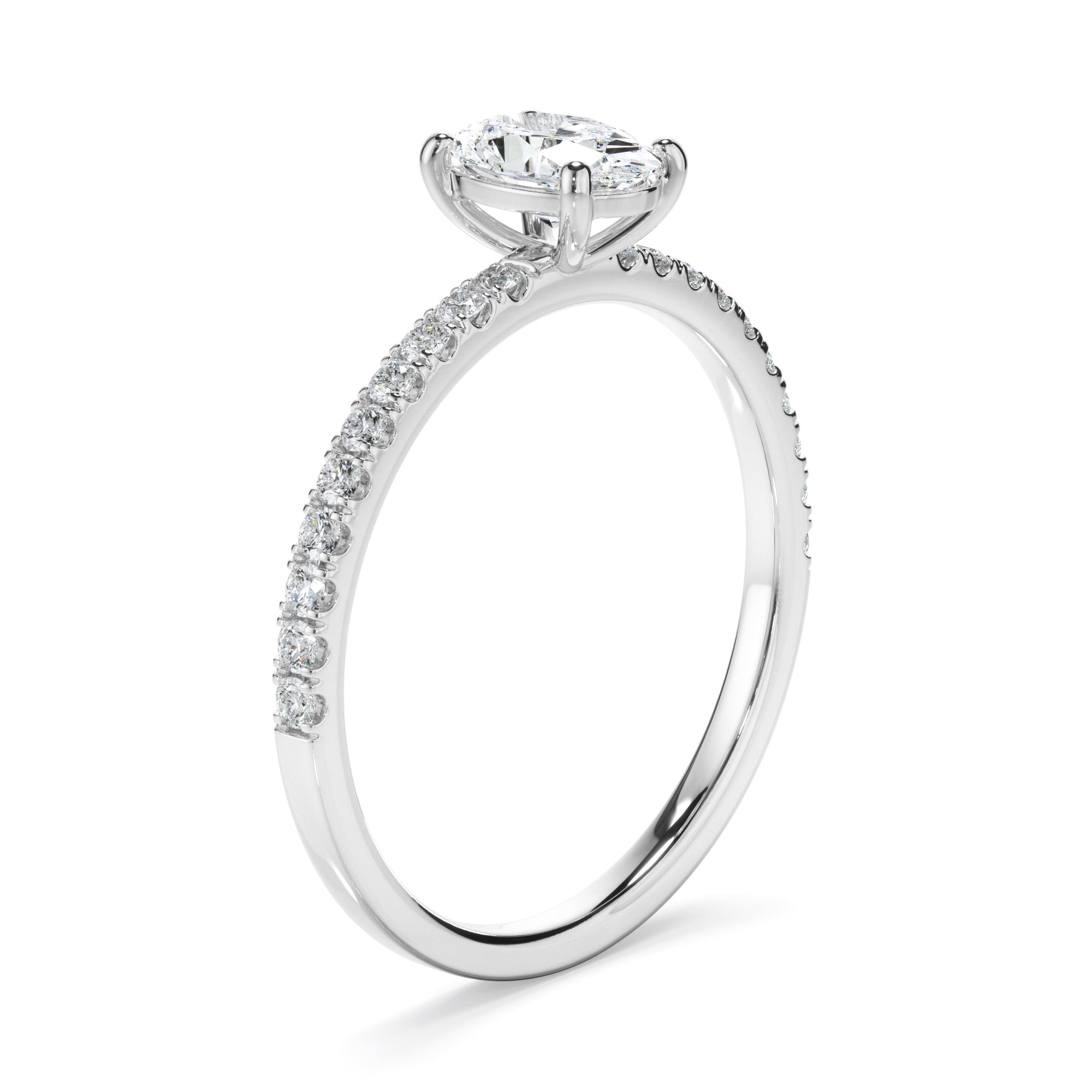 0.70ct Oval Cut Laboratory-Grown Diamond Ring