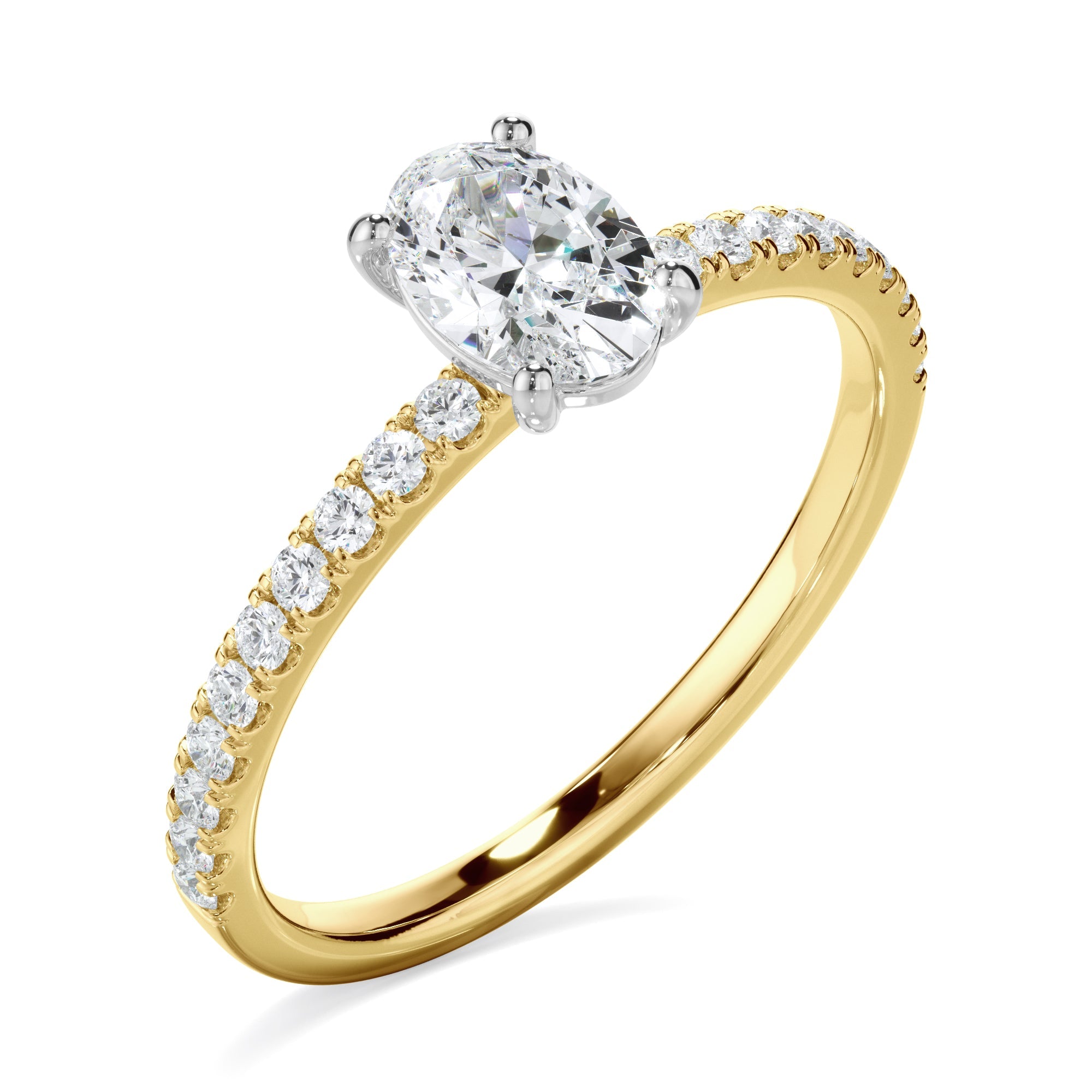0.70ct Oval Cut Laboratory-Grown Diamond Ring