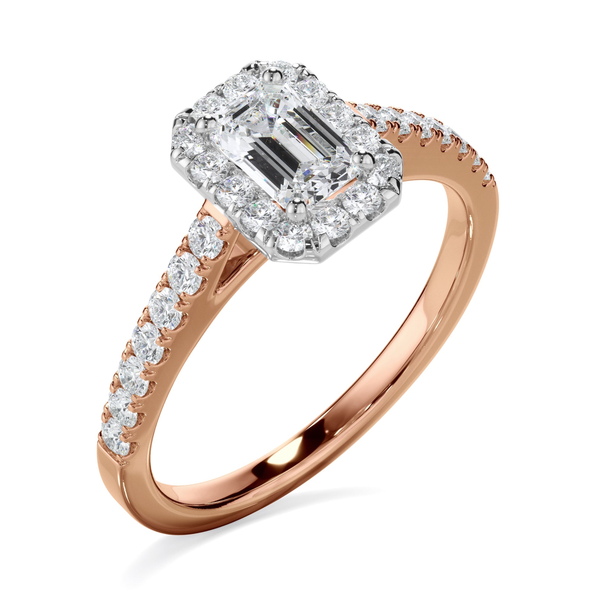 0.85ct Emerald Cut Laboratory-Grown Diamond Ring