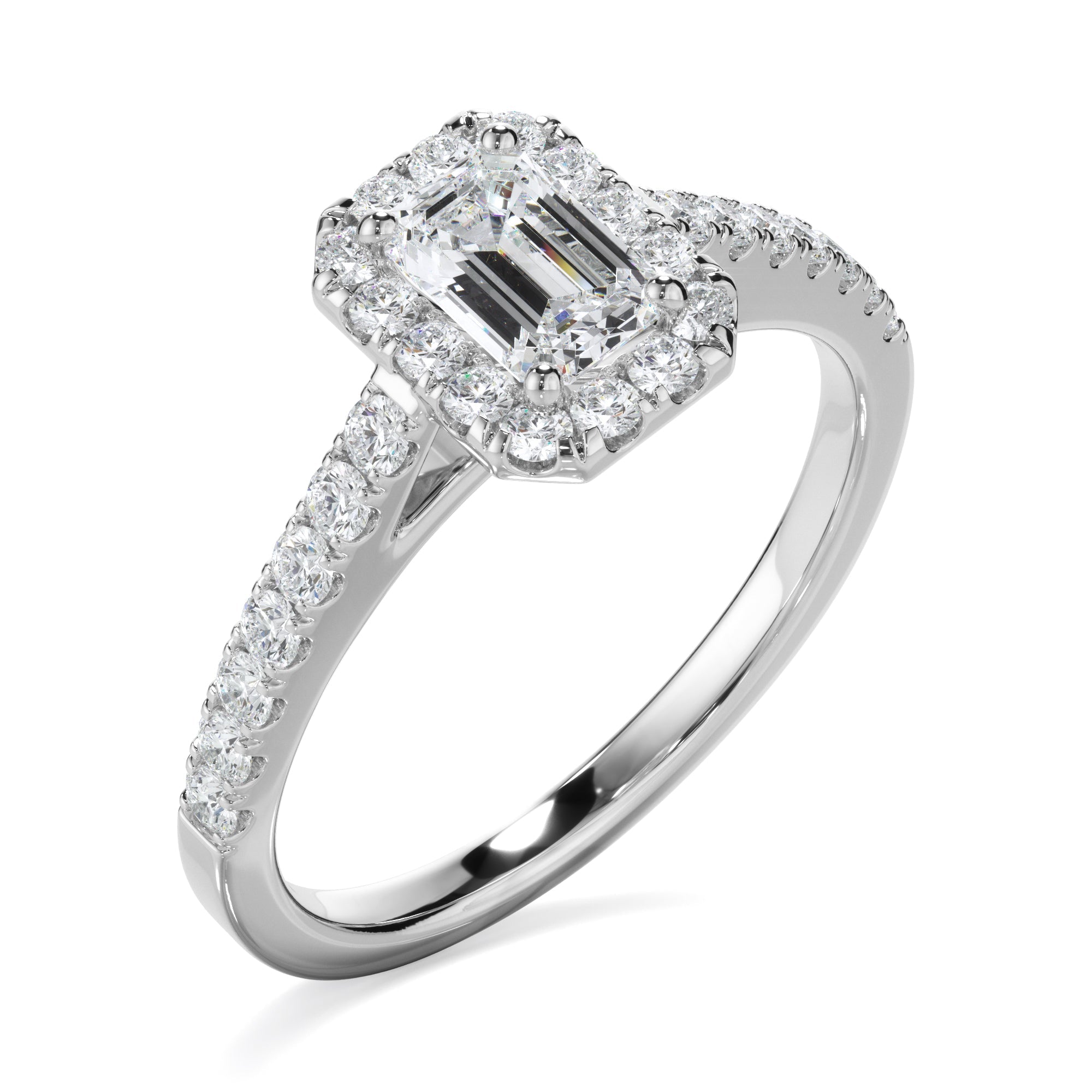 0.85ct Emerald Cut Laboratory-Grown Diamond Ring