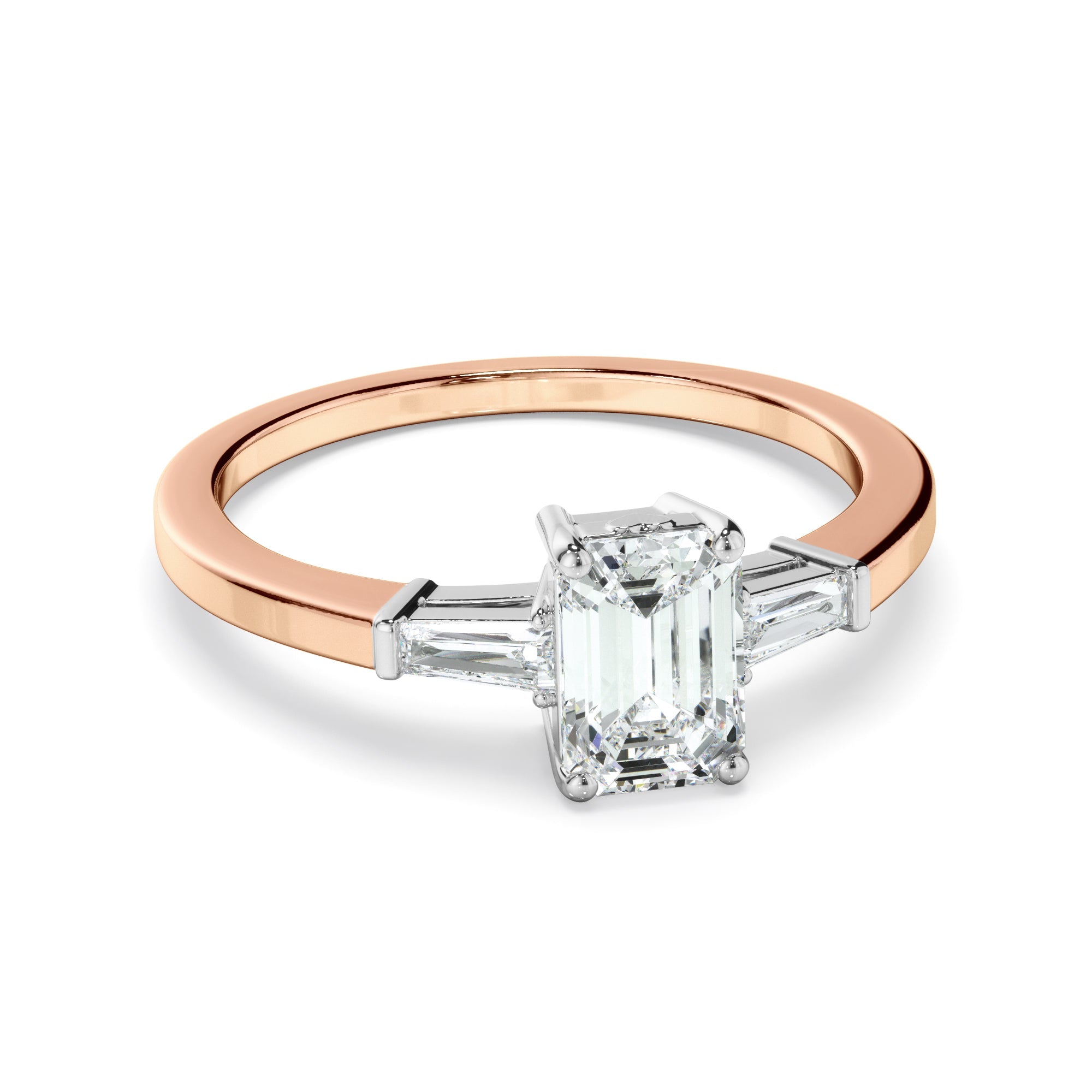 1.10ct Emerald Cut Laboratory-Grown Diamond Ring