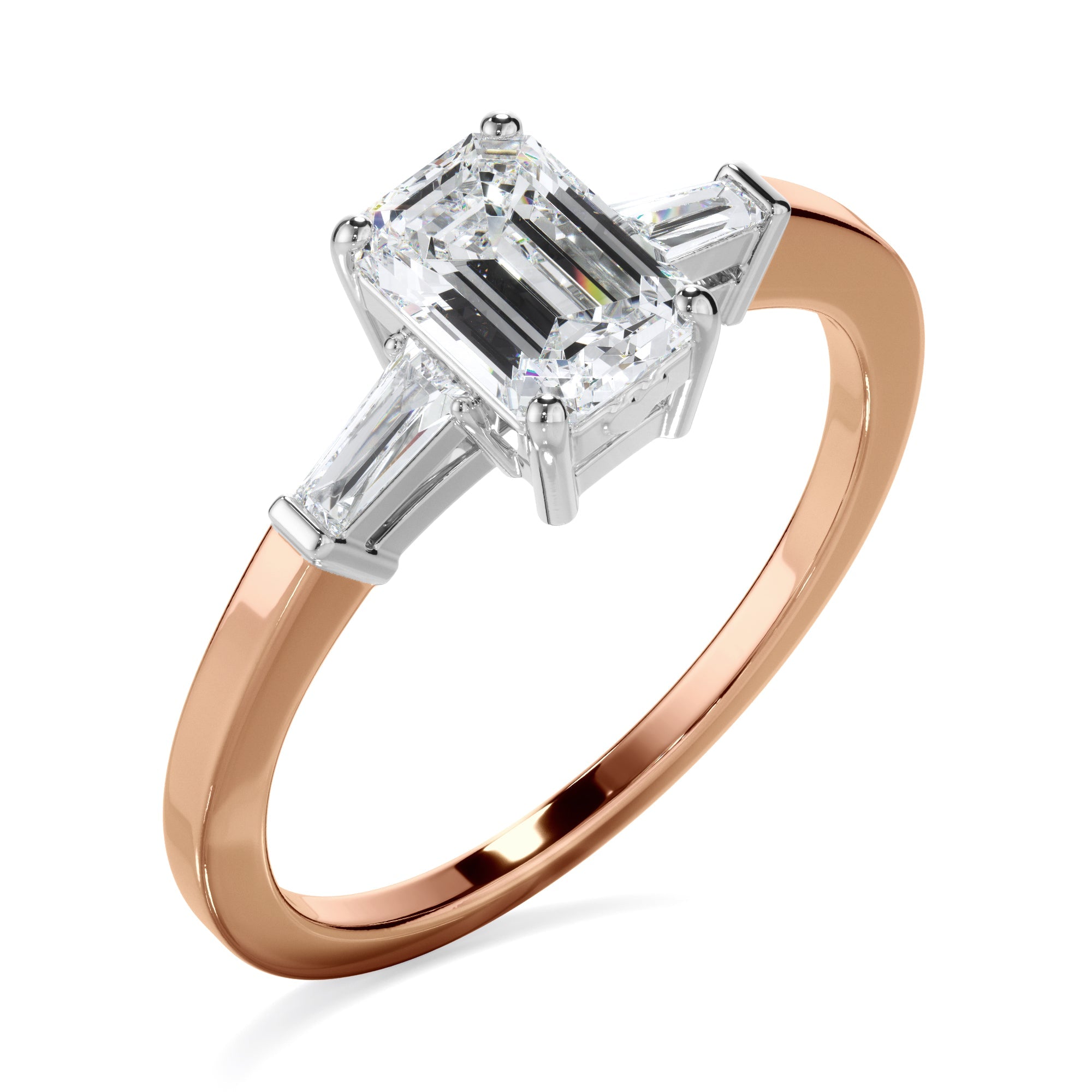 1.10ct Emerald Cut Laboratory-Grown Diamond Ring