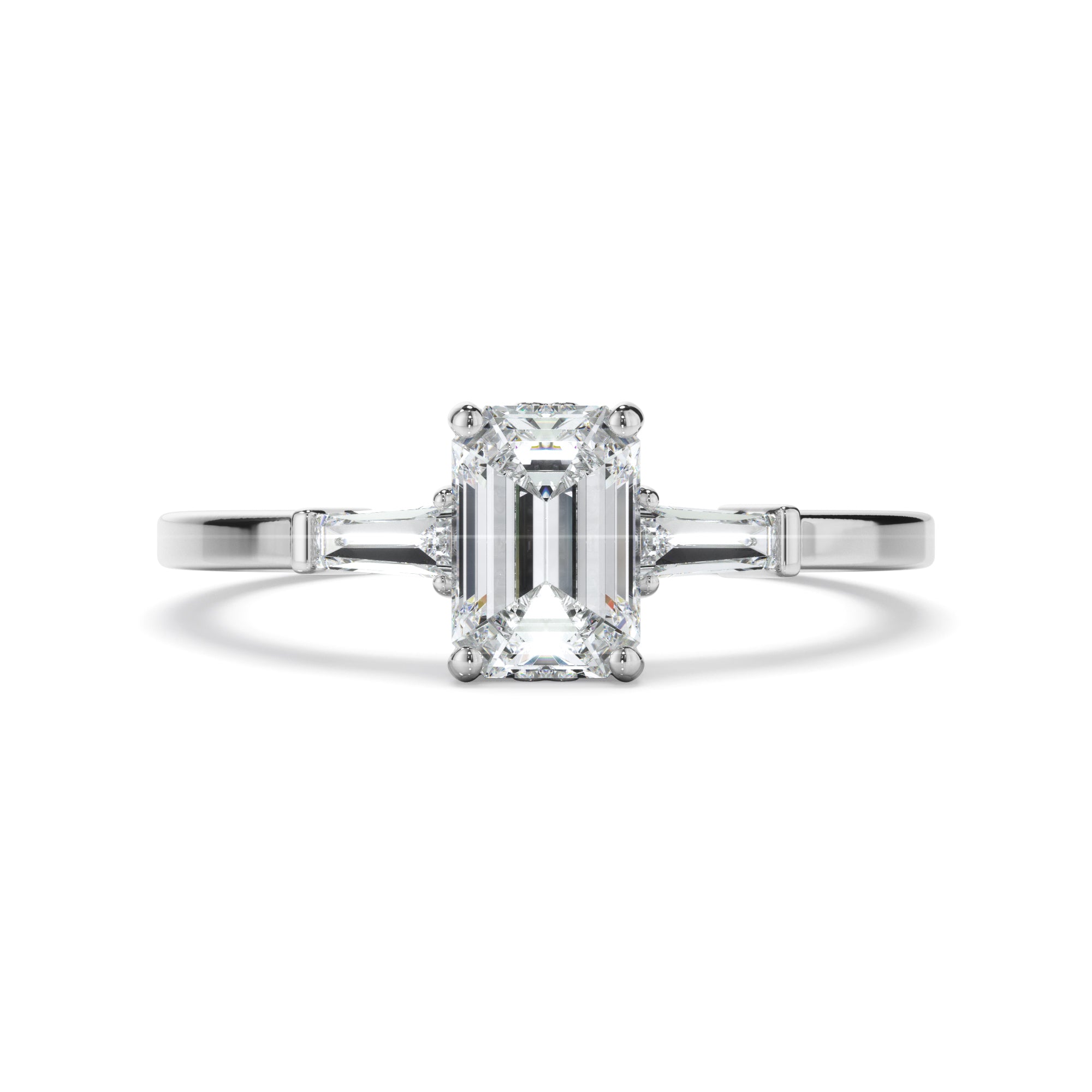 1.10ct Emerald Cut Laboratory-Grown Diamond Ring