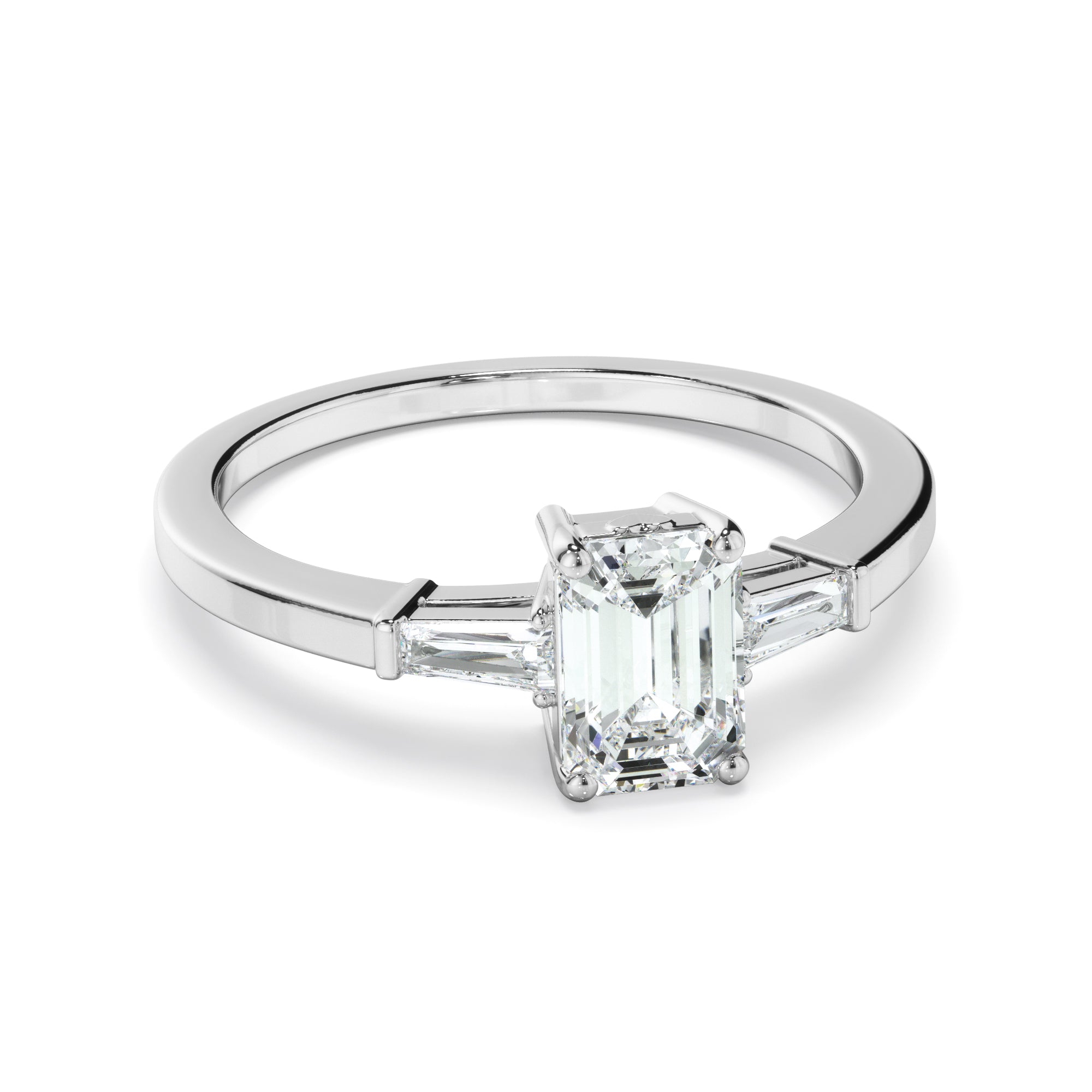 1.10ct Emerald Cut Laboratory-Grown Diamond Ring