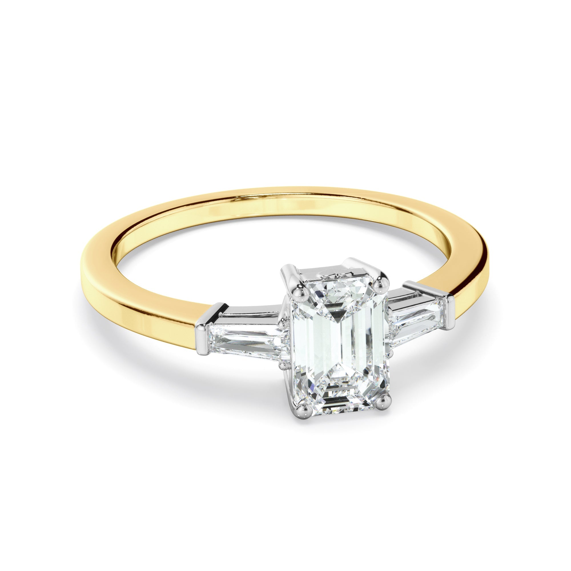 1.10ct Emerald Cut Laboratory-Grown Diamond Ring