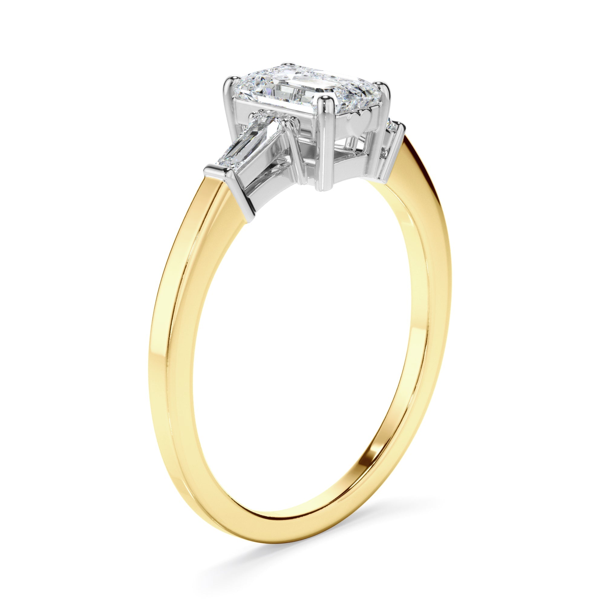 1.10ct Emerald Cut Laboratory-Grown Diamond Ring