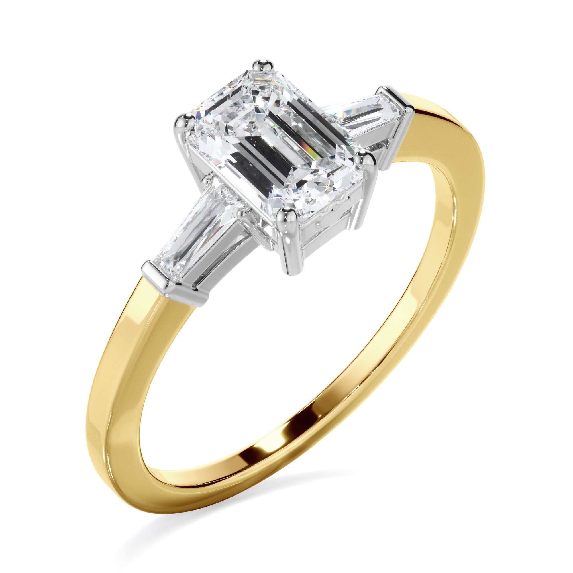 1.10ct Emerald Cut Laboratory-Grown Diamond Ring