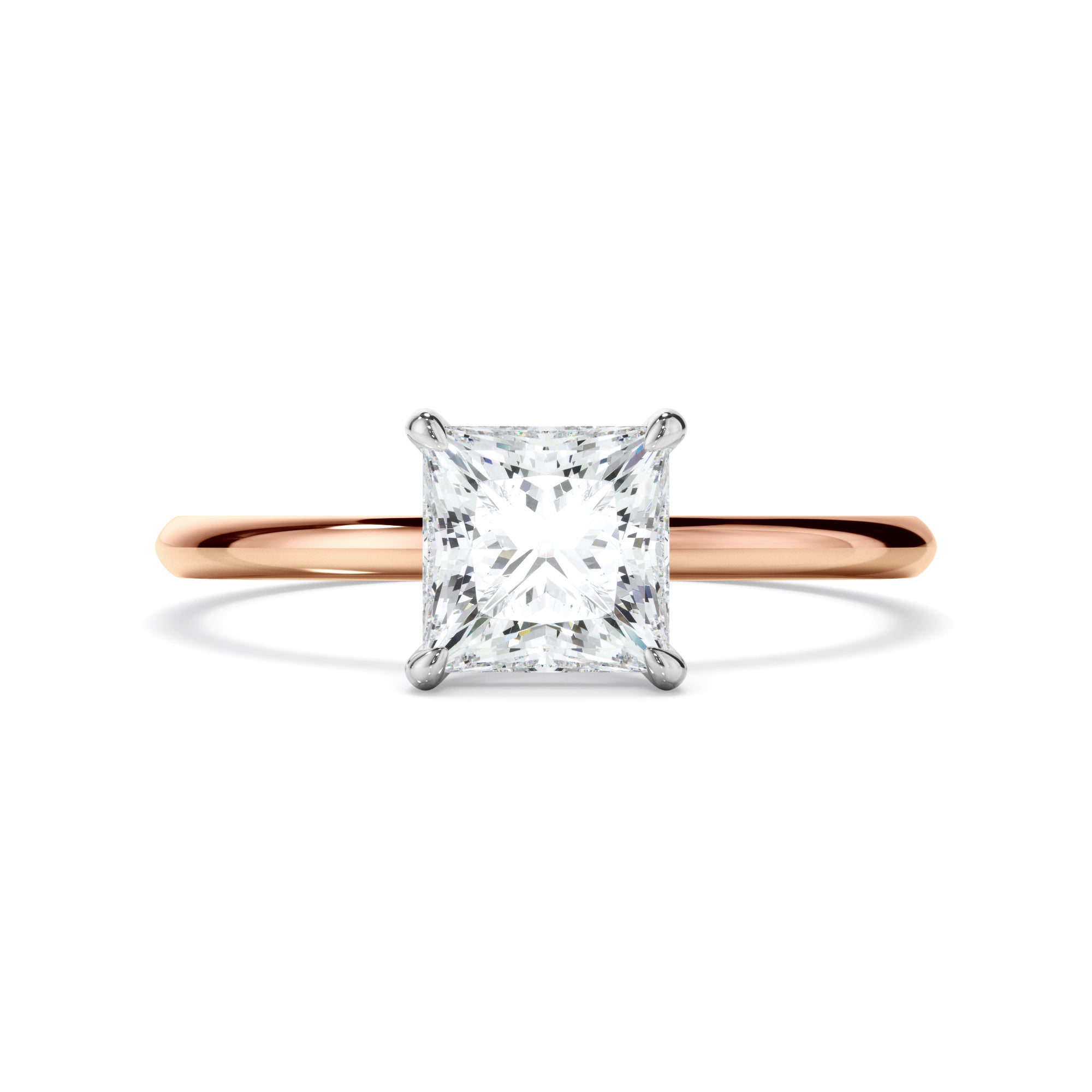 Princess Cut Diamond Solitaire Engagement Ring