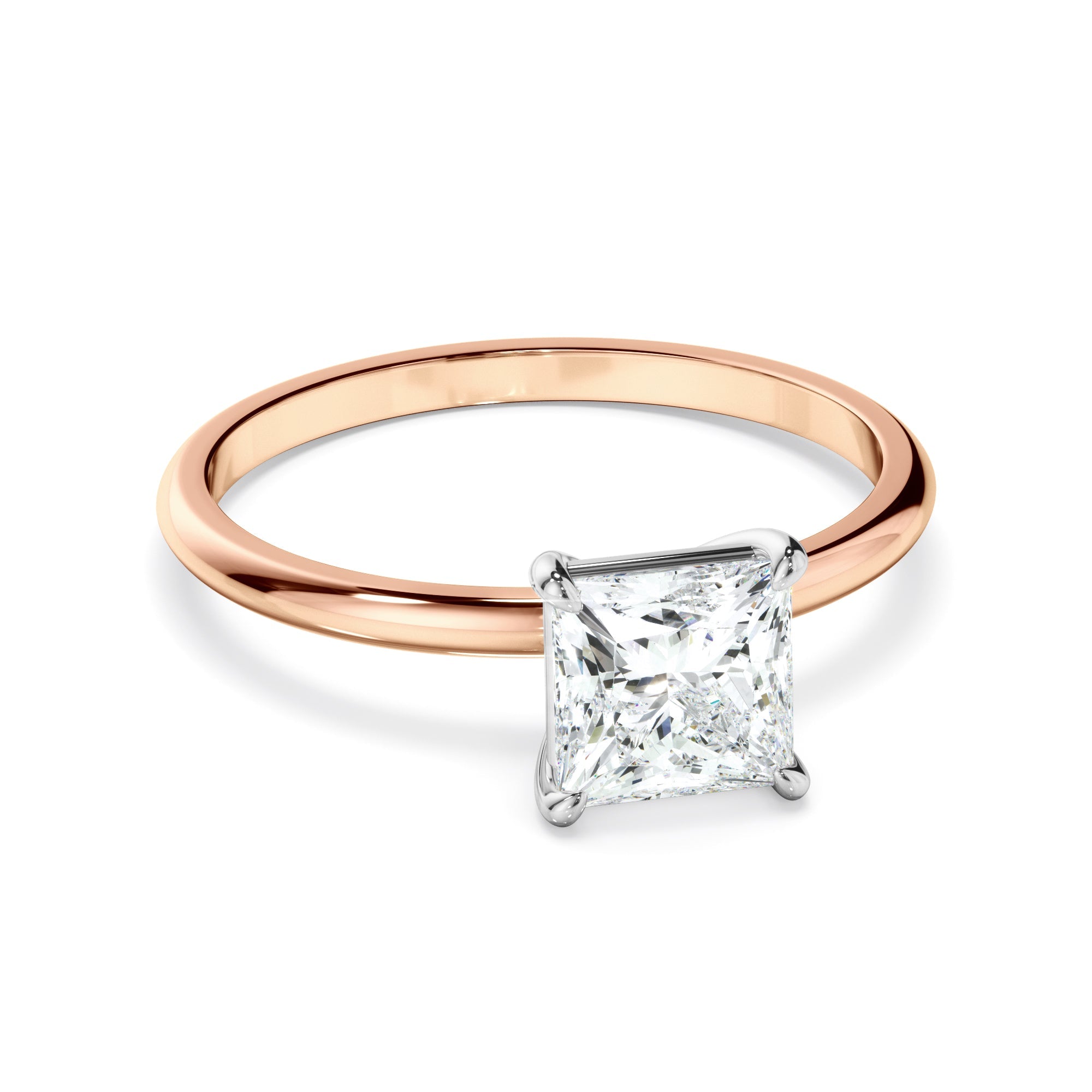 Princess Cut Diamond Solitaire Engagement Ring