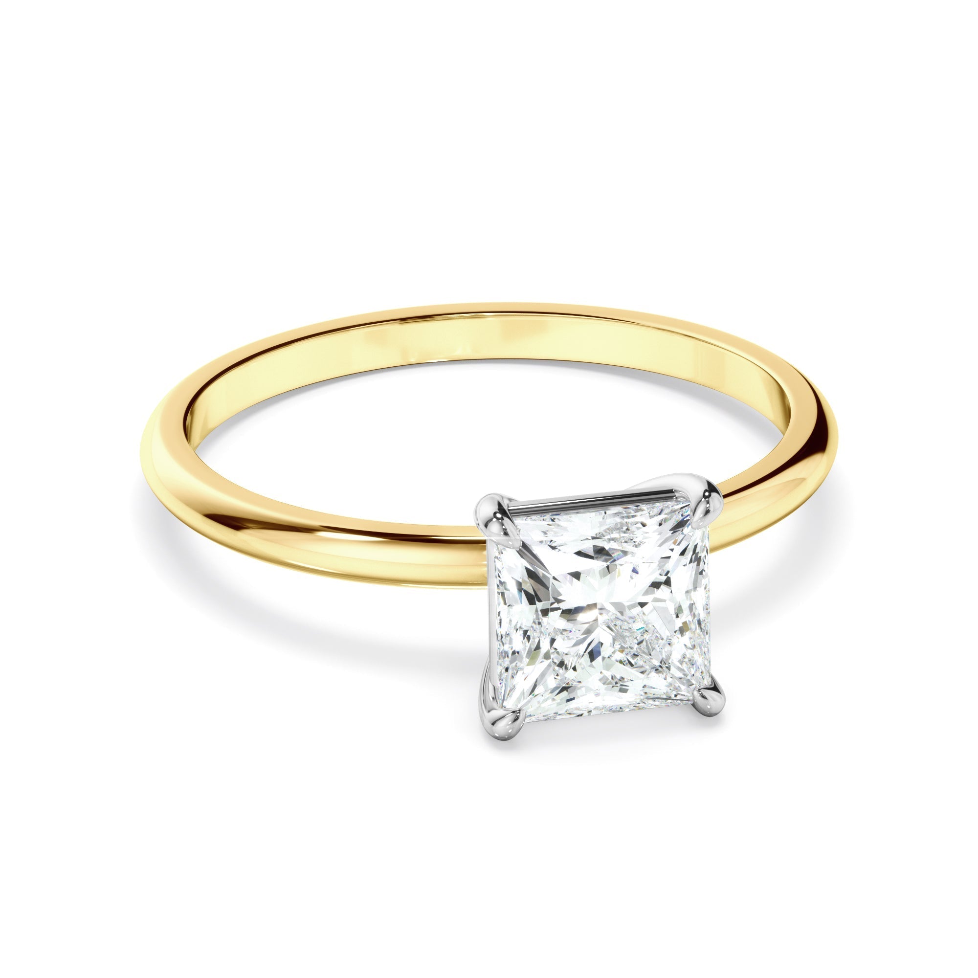 Princess Cut Diamond Solitaire Engagement Ring