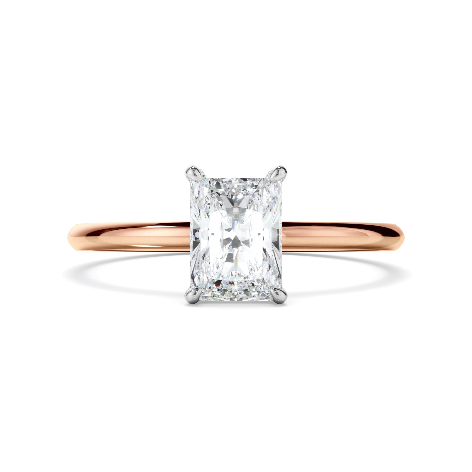 Radiant Cut Diamond Solitaire Engagement Ring