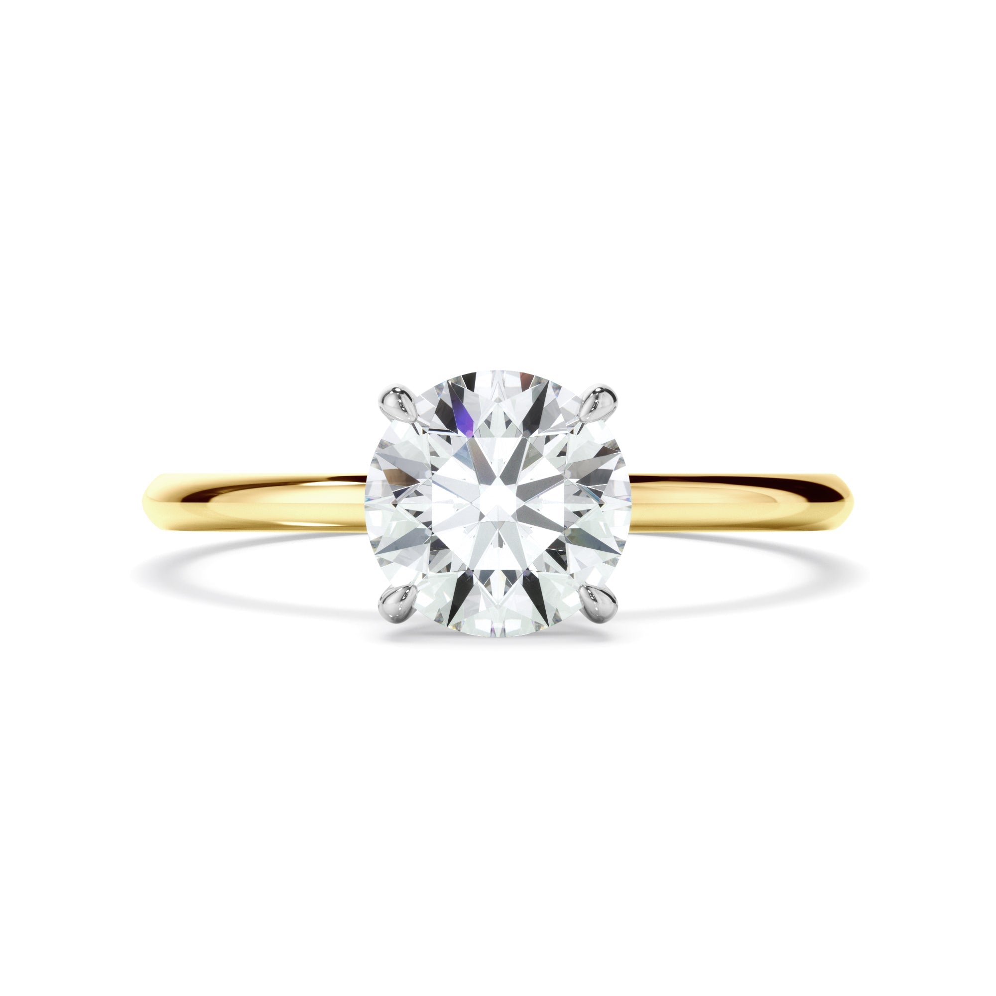 Round Brilliant Cut Diamond Solitaire Engagement Ring