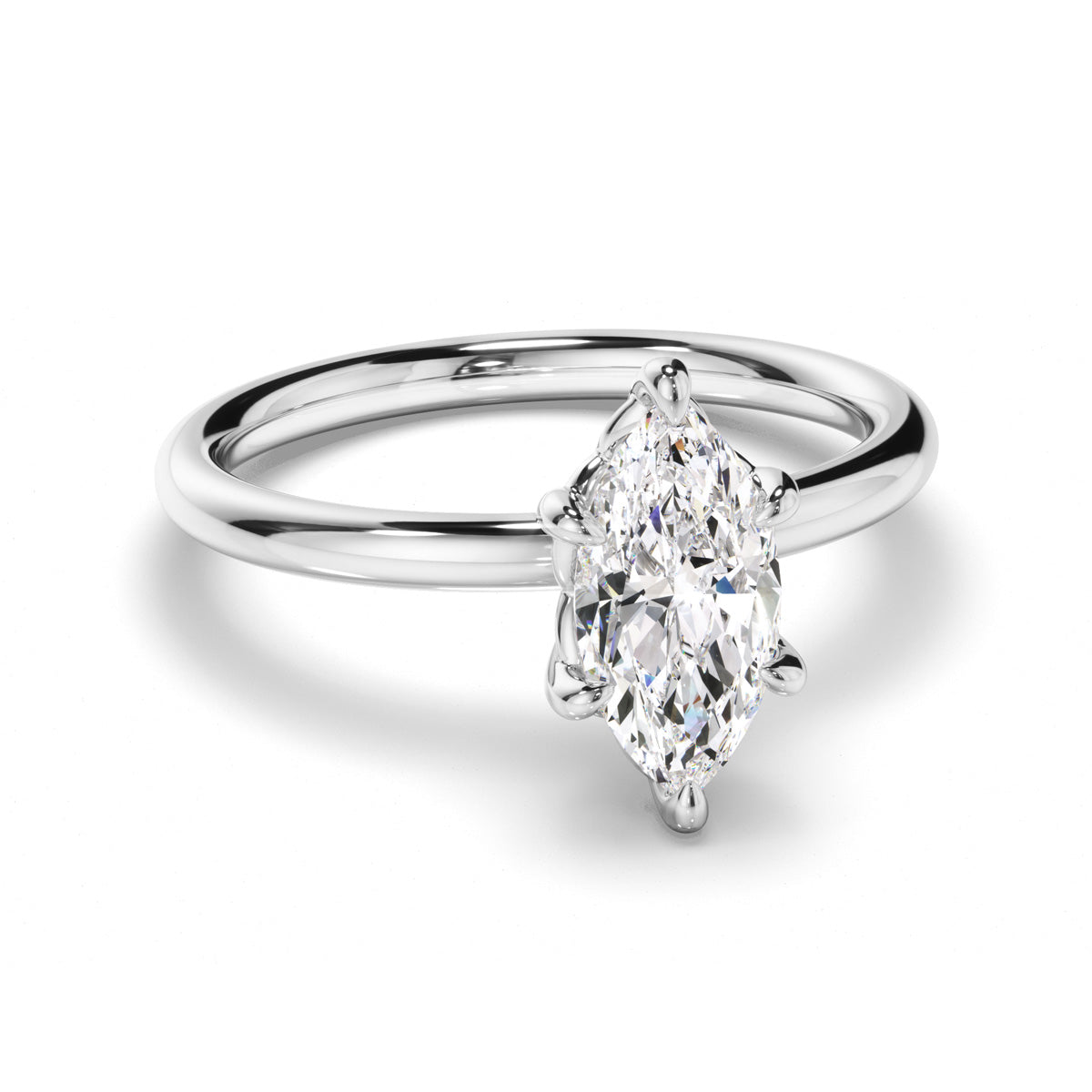 Marquise Cut Diamond Solitaire Engagement Ring