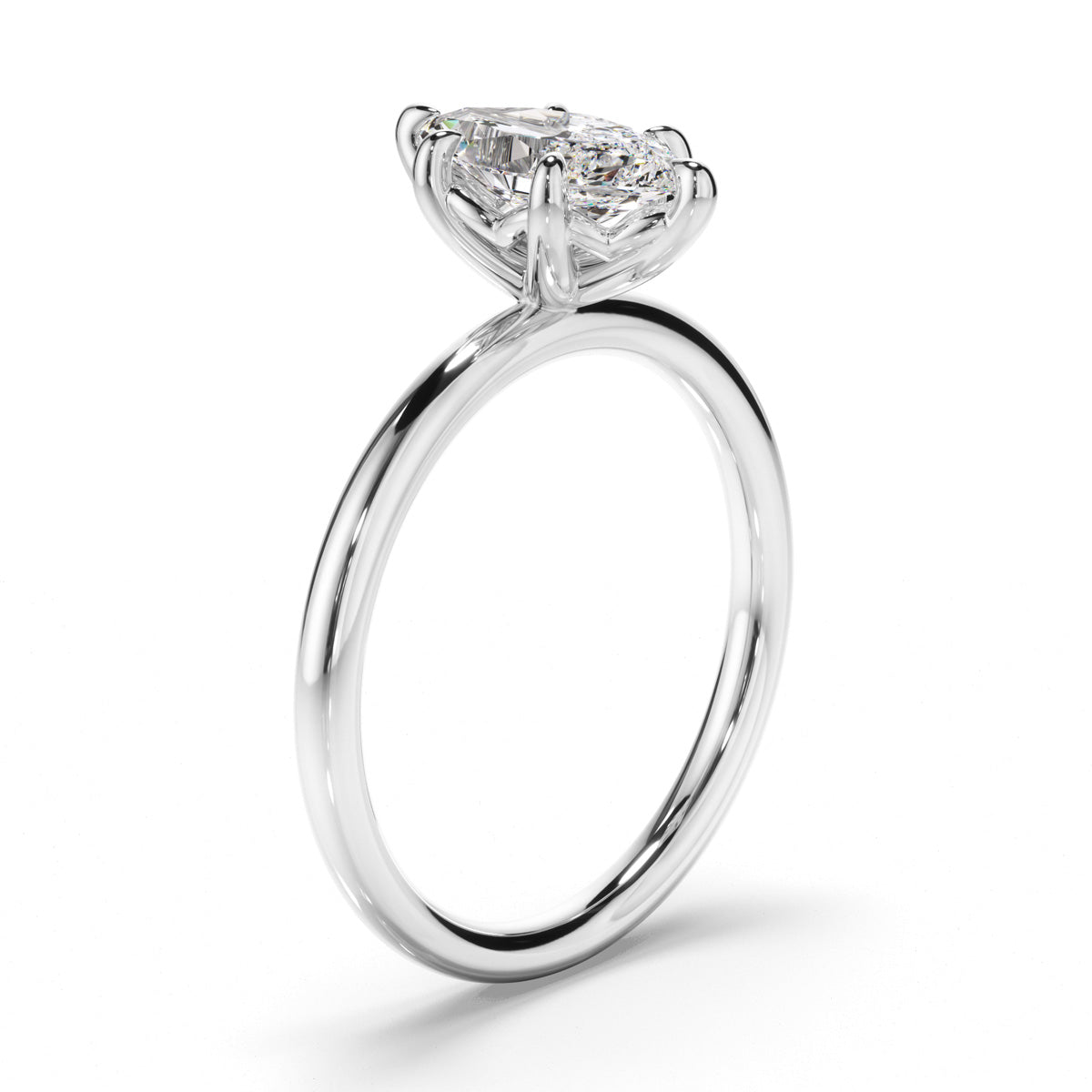 Marquise Cut Diamond Solitaire Engagement Ring