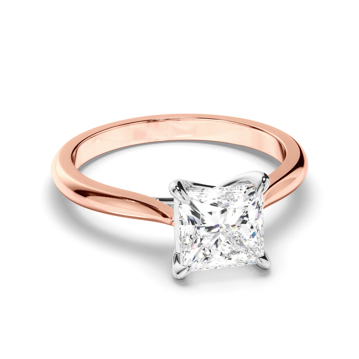 Princess Cut Diamond Solitaire Engagement Ring