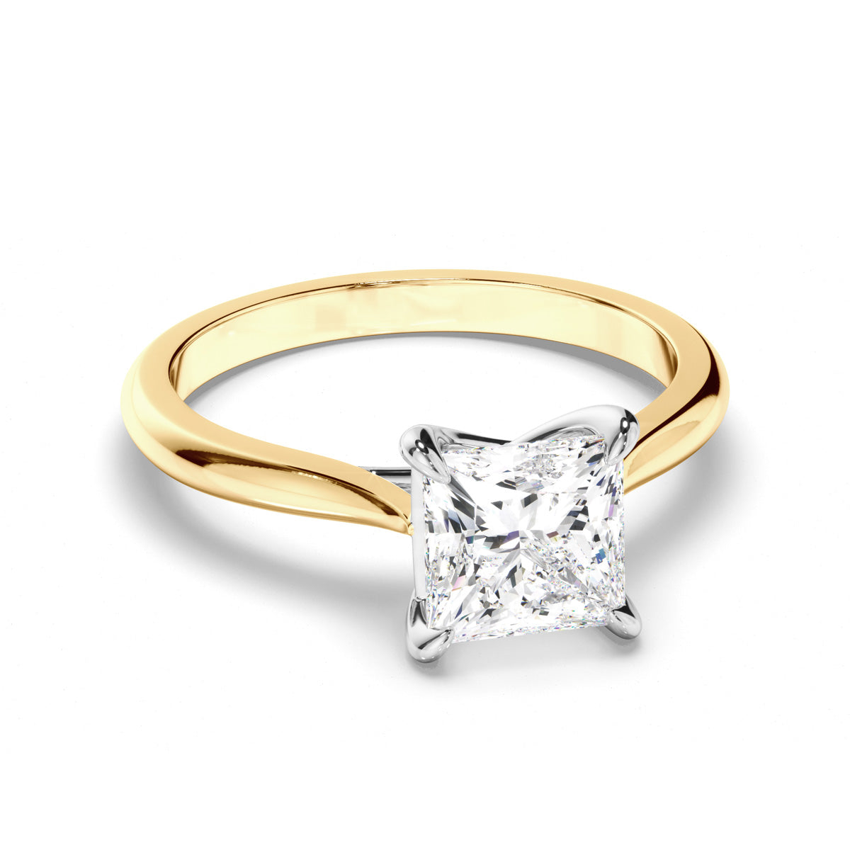 Princess Cut Diamond Solitaire Engagement Ring