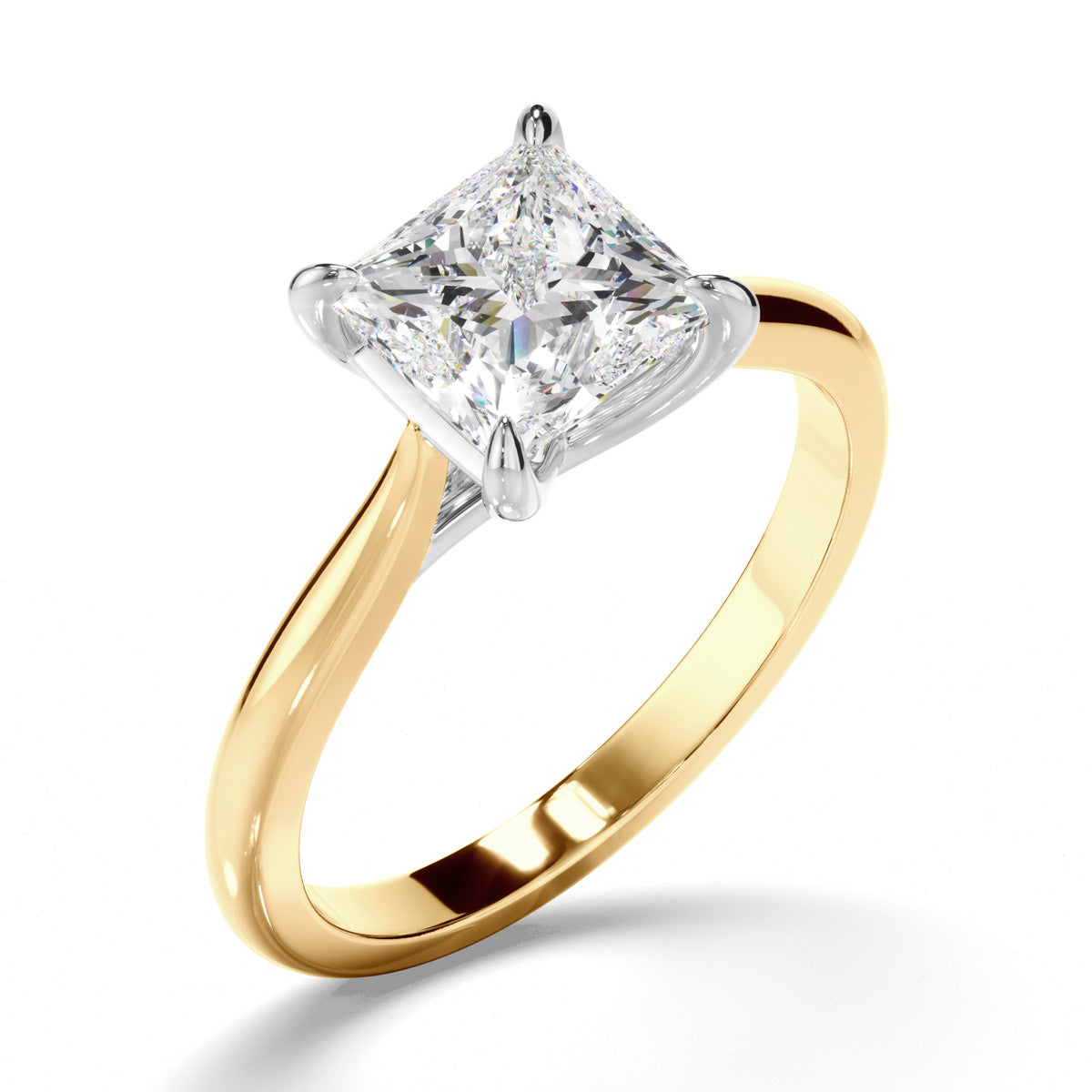 Princess Cut Diamond Solitaire Engagement Ring