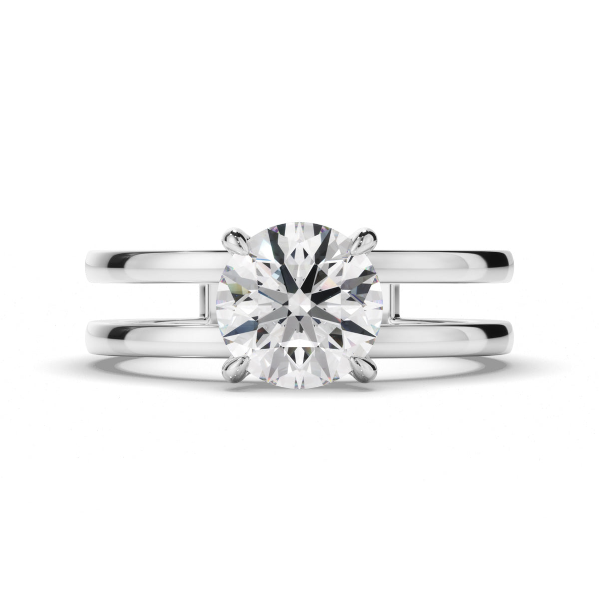 Round Brilliant Cut Diamond Solitaire Engagement Ring