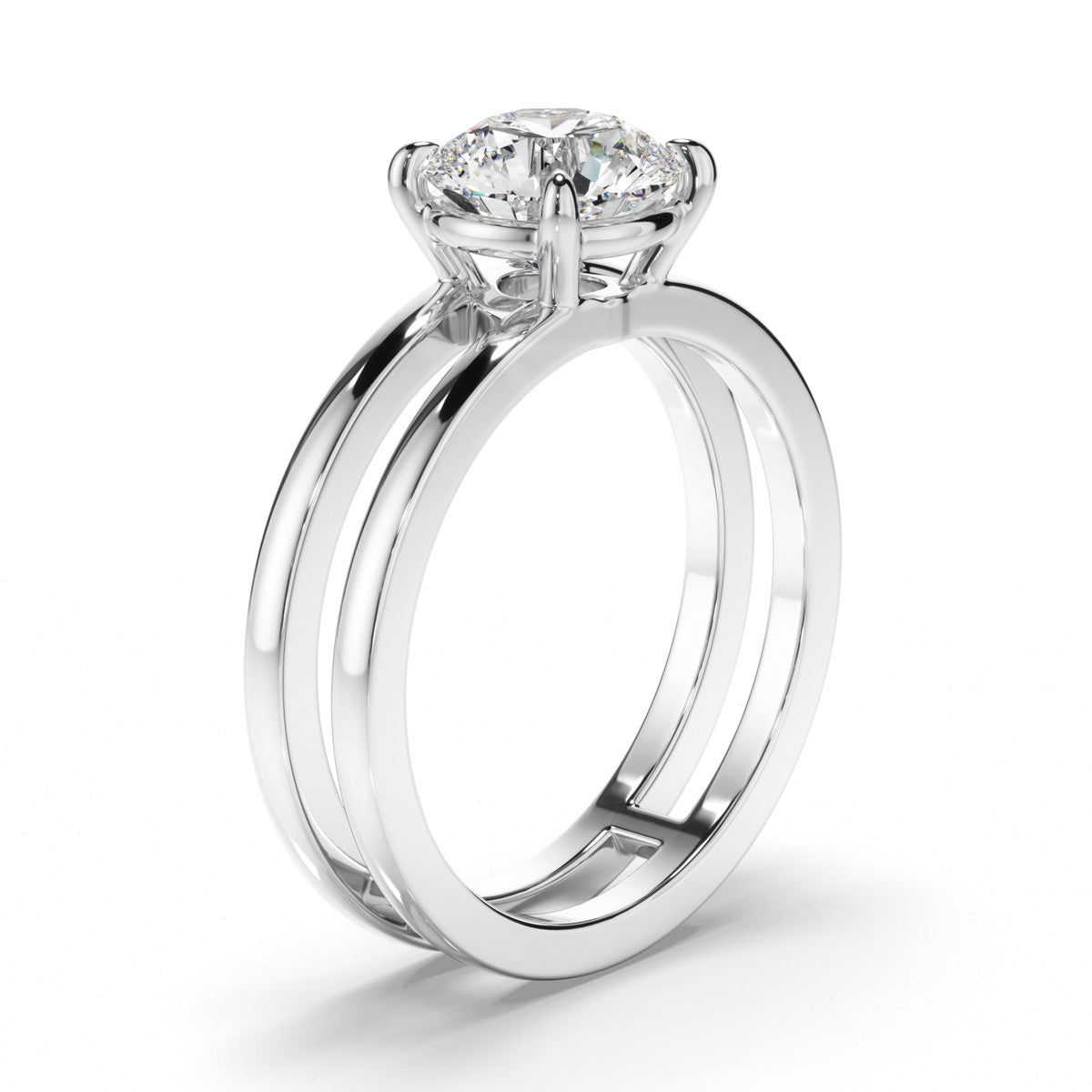 Round Brilliant Cut Diamond Solitaire Engagement Ring