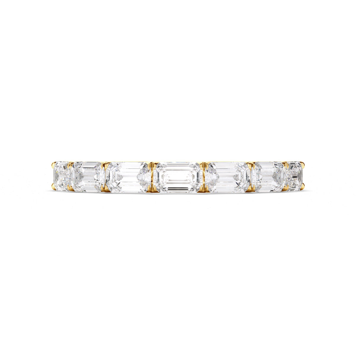 Emerald Cut Diamond Anniversary Ring