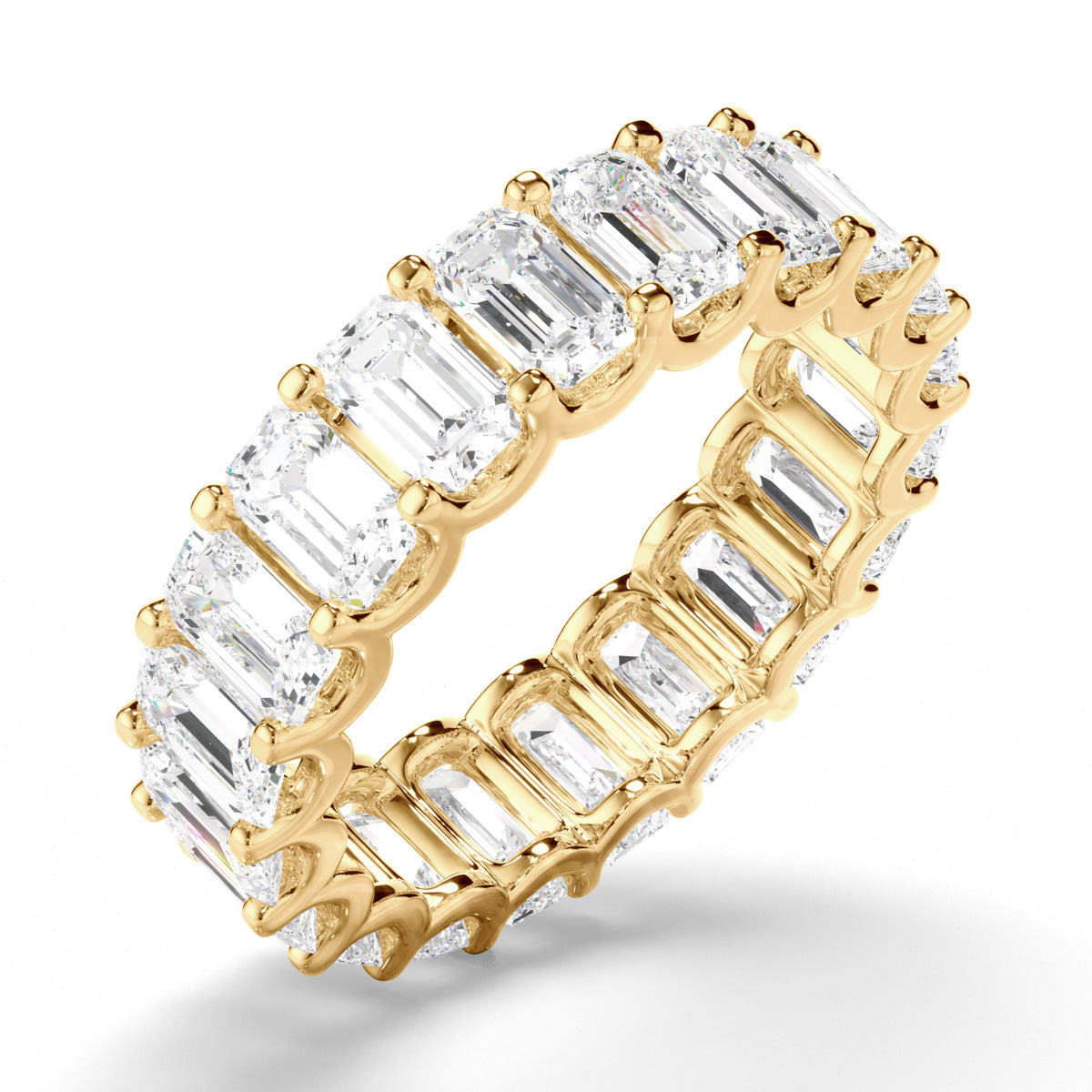 Emerald Cut Diamond Anniversary Ring