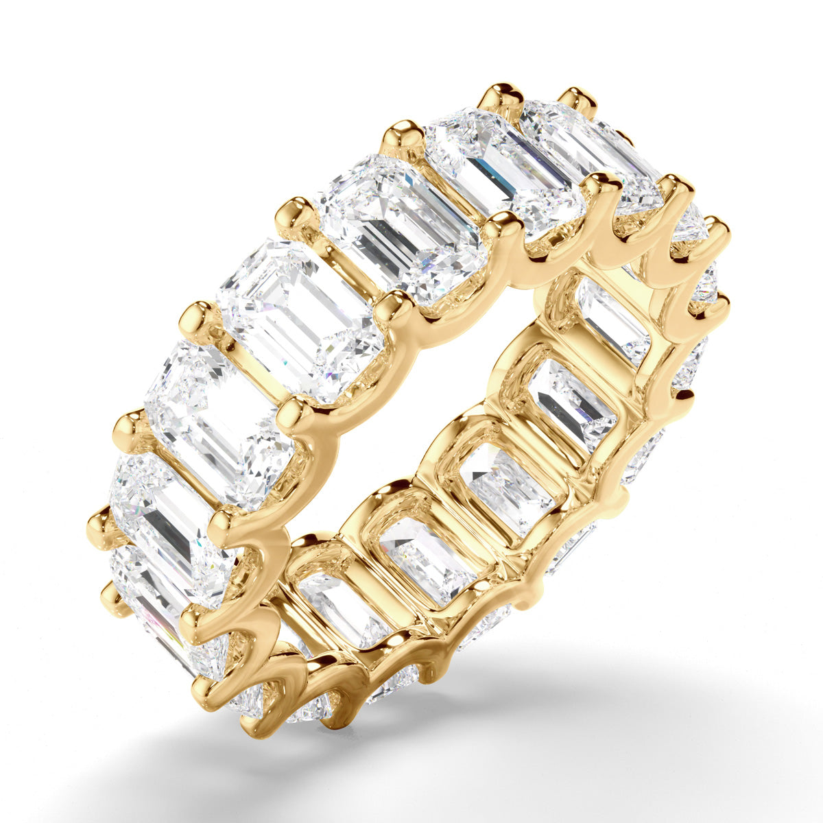 Emerald Cut Diamond Anniversary Ring