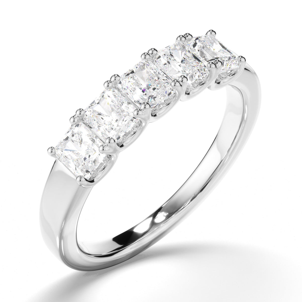 Radiant Cut Diamond Anniversary Ring